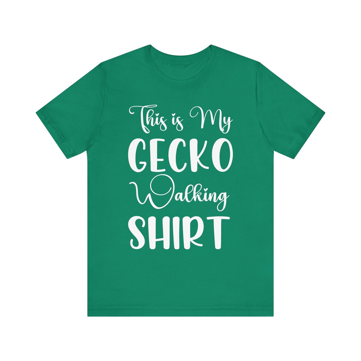 "This is my Gecko Walking Shirt" Unisex Jersey Tee - Casual Everyday Wear - Great for Reptile Lovers