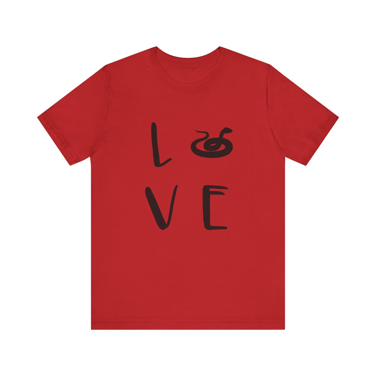 Snake Love Unisex Jersey Tee - Casual Everyday Wear - Great for Reptile Lovers