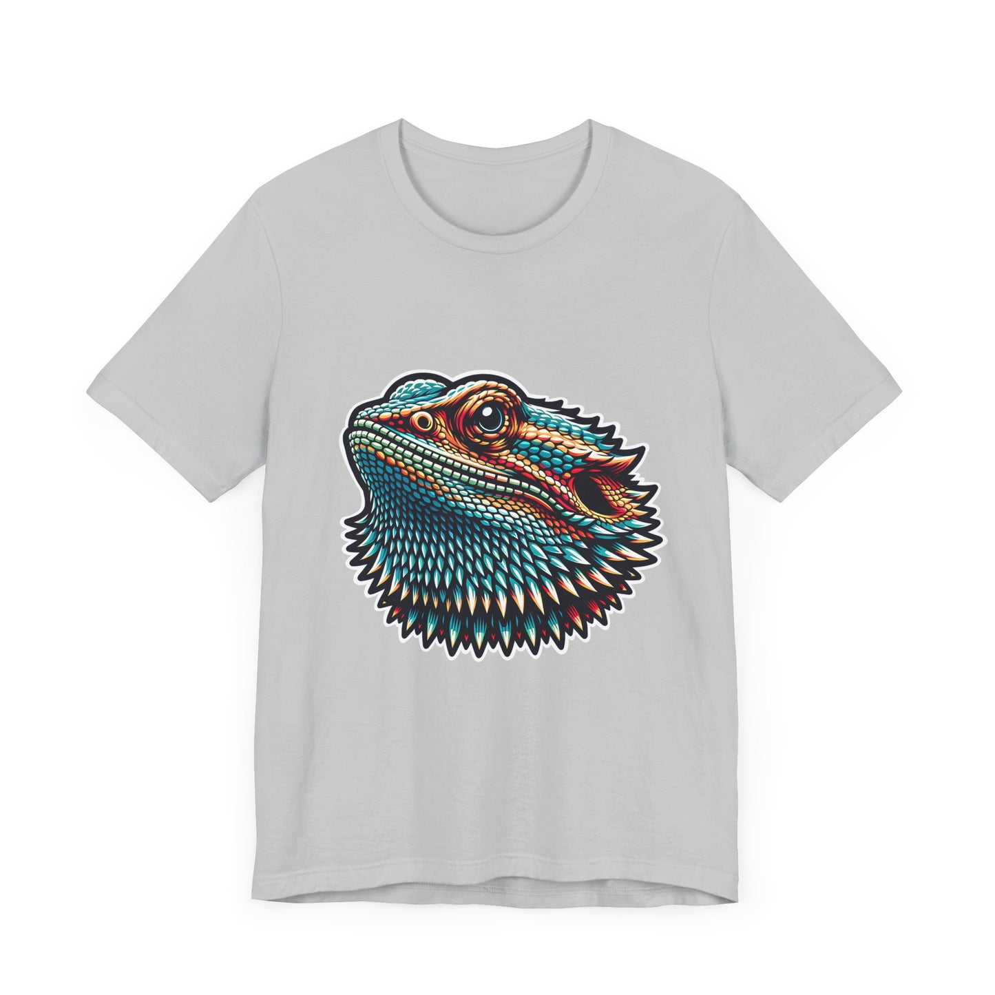 Beardie Head Unisex Jersey Tee - Casual Everyday Wear - Great for Reptile Lovers