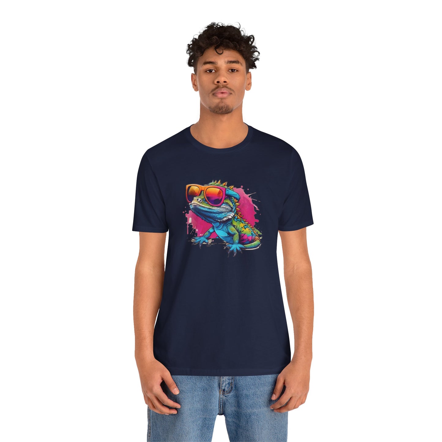 Cool Lizard Unisex Jersey Tee - Casual Everyday Wear - Great for Reptile Lovers