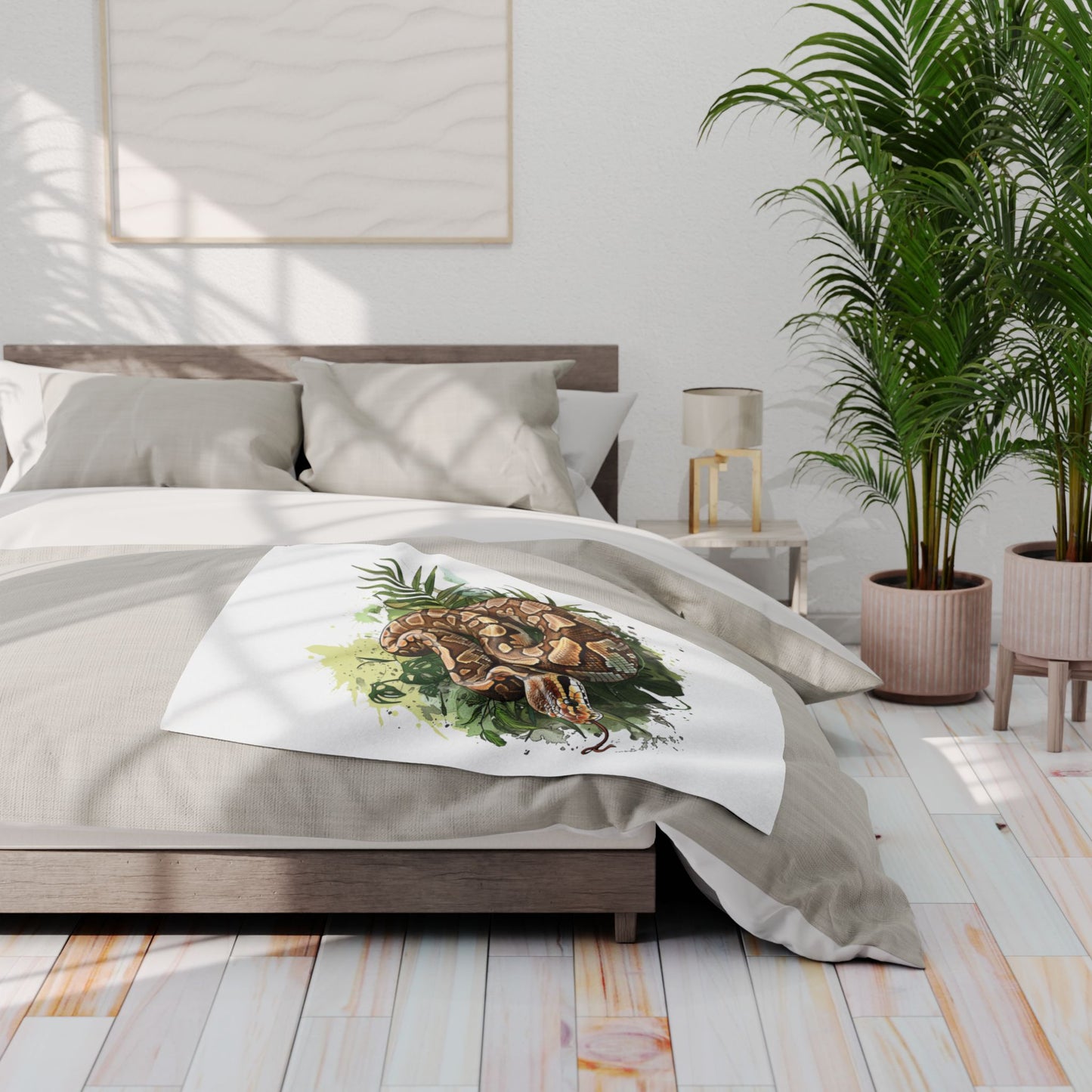 Ball Python Cozy Arctic Fleece Blanket | Perfect for Home Decor, Gifting, and Cozy Nights - Snuggle up with a Reptile