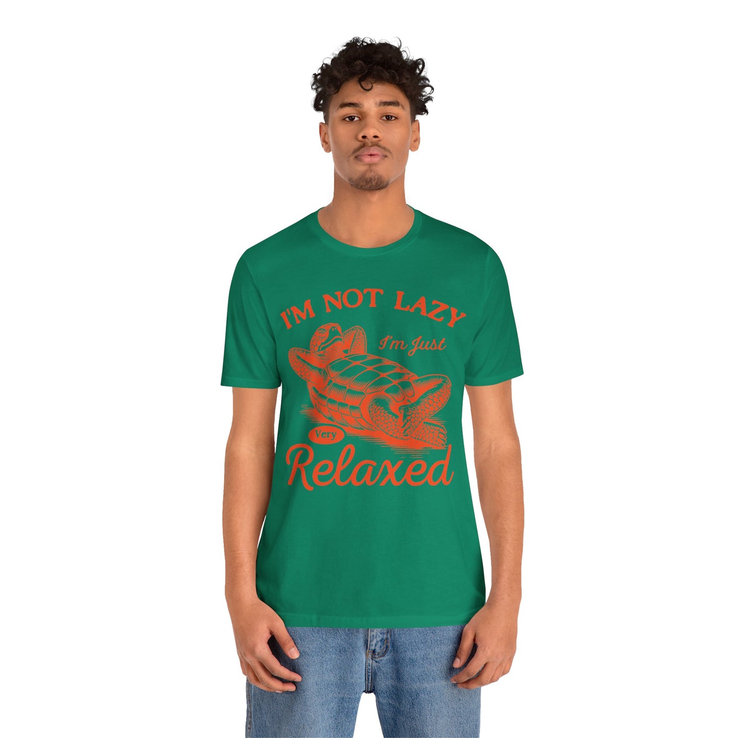 "I'm Not Lazy" Unisex Jersey Tee - Casual Everyday Wear - Great for Reptile Lovers