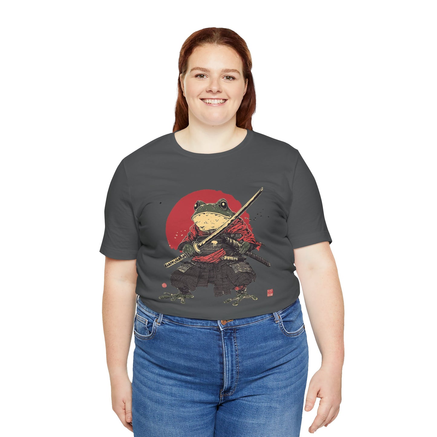 Samurai Frog Unisex Jersey Tee - Casual Everyday Wear - Great for Reptile Lovers