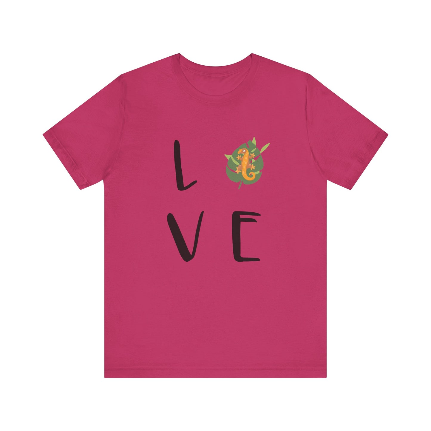 Crestie Love Unisex Jersey Tee - Casual Everyday Wear - Great for Reptile Lovers
