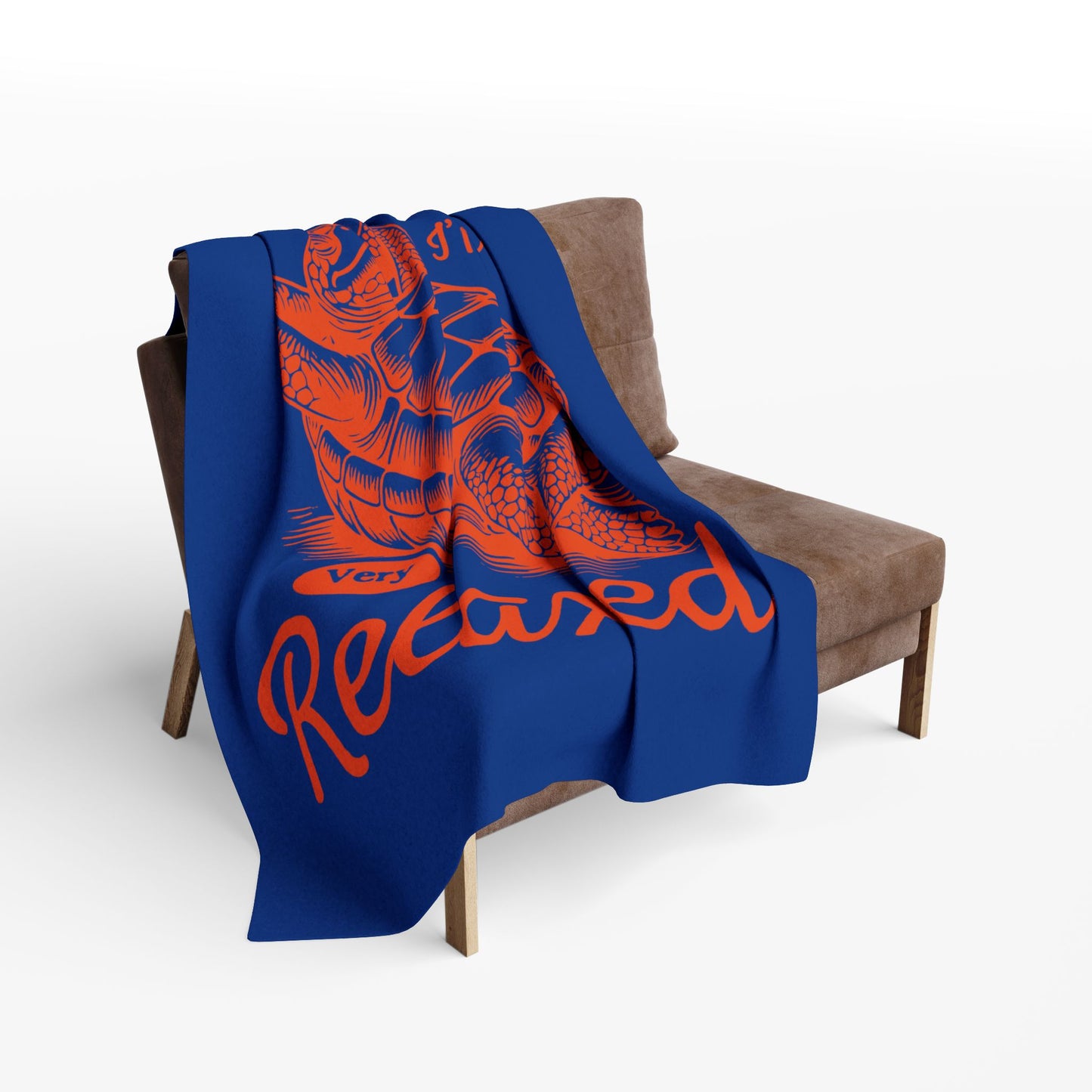 "Not Lazy Just Relaxed" Cozy Arctic Fleece Blanket | Perfect for Home Decor, Gifting, and Cozy Nights - Snuggle up with a Turtle
