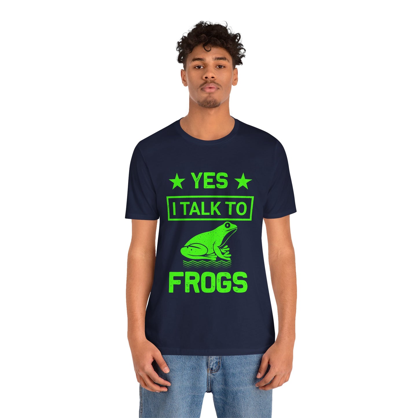 "I Talk to Frogs" Unisex Jersey Tee - Casual Everyday Wear - Great for Reptile Lovers