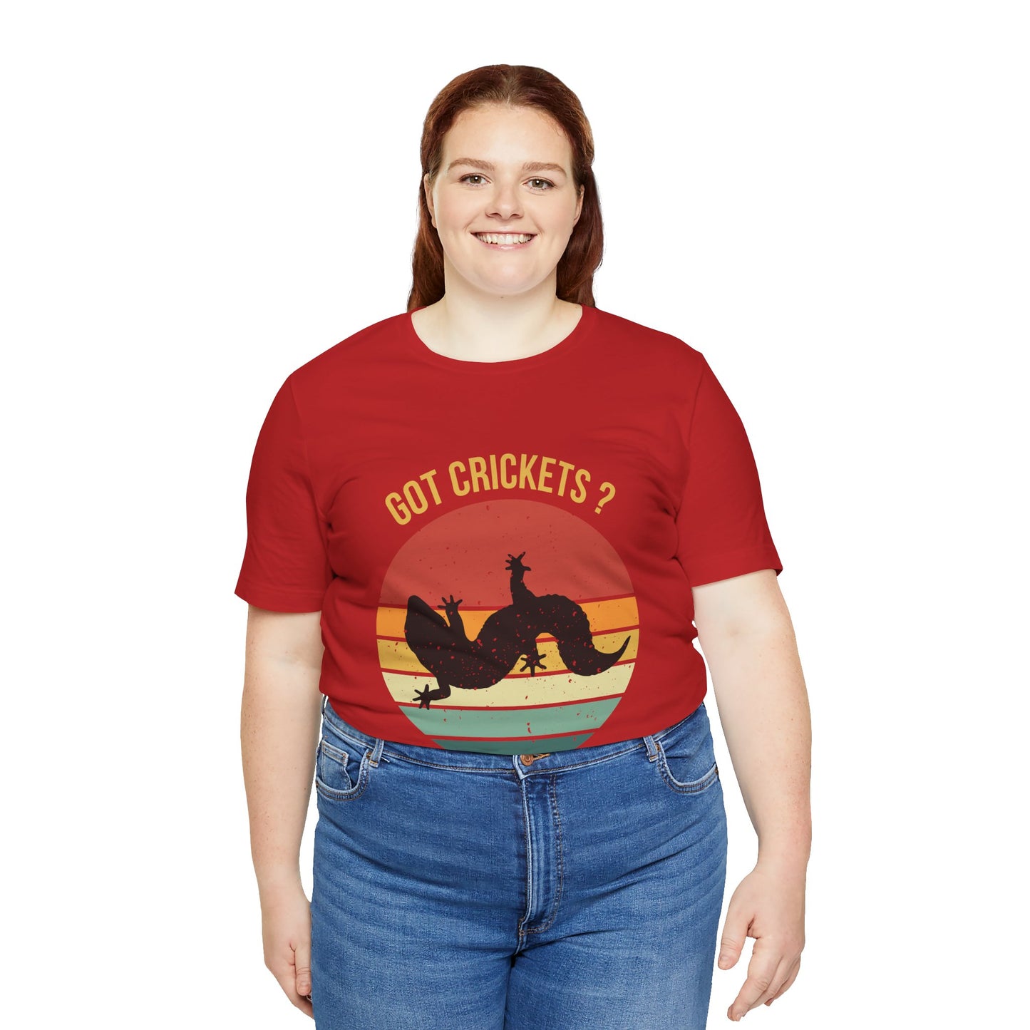 "Got Crickets" Unisex Jersey Tee - Casual Everyday Wear - Great for Reptile Lovers