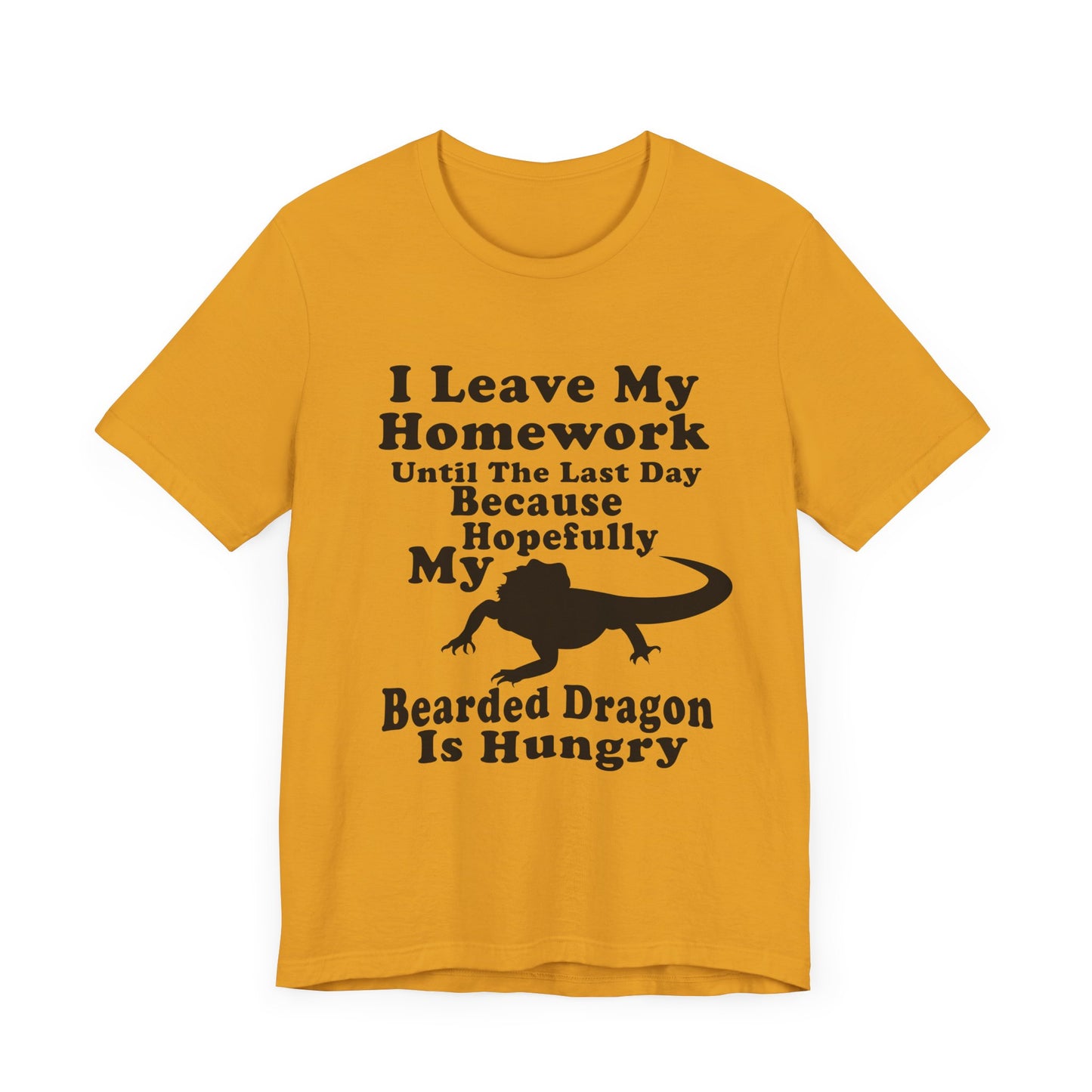 "Hopefully My Bearded Dragon is Hungry" Unisex Jersey Tee - Casual Everyday Wear - Great for Reptile Lovers