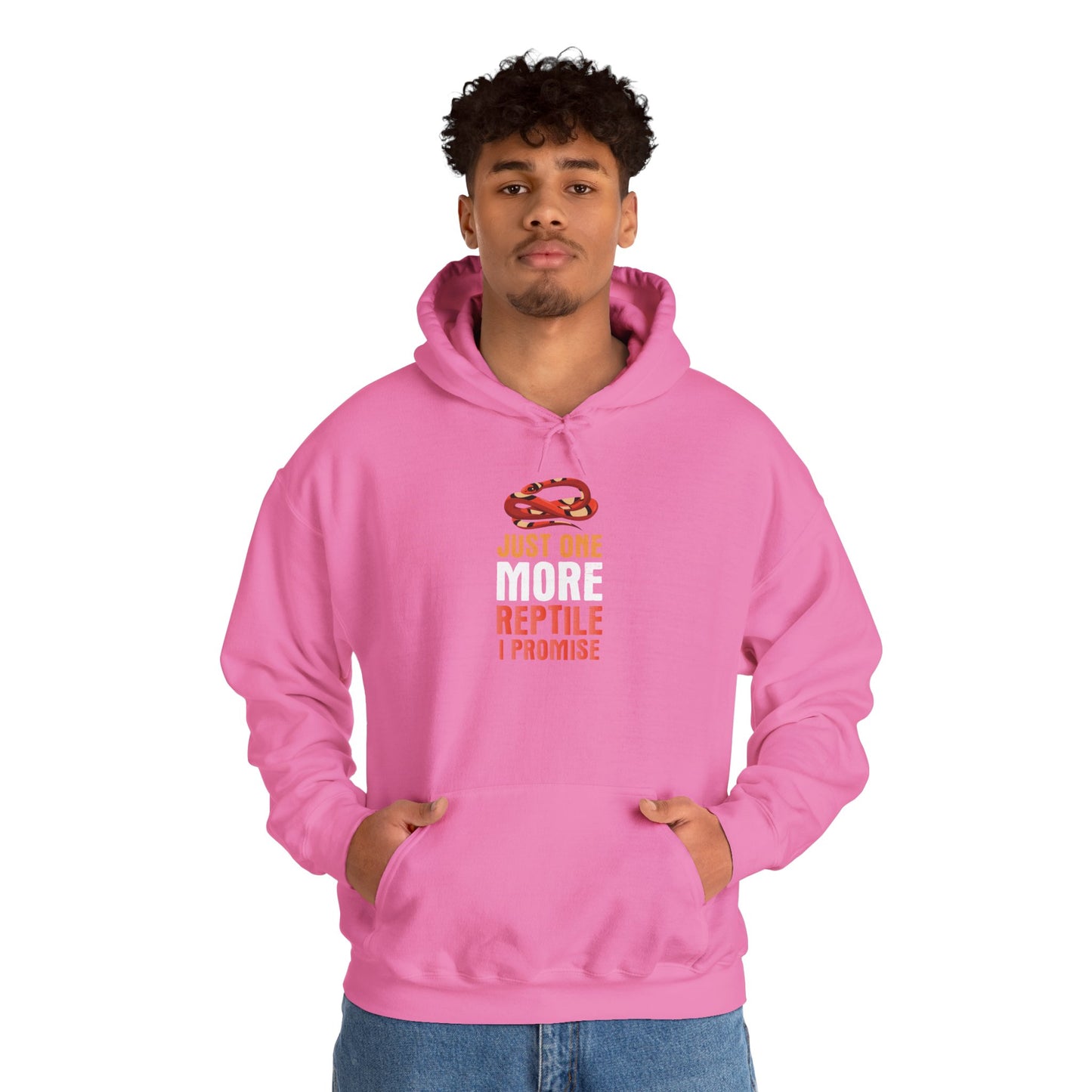 "Just One More Reptile" Unisex Hooded Sweatshirt with Bold Print - Great for Reptile Lovers