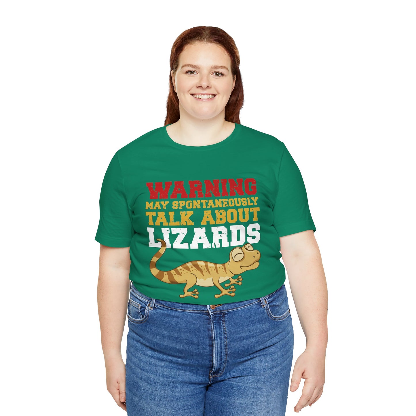 "May Talk About Lizards" Unisex Jersey Tee - Casual Everyday Wear - Great for Reptile Lovers