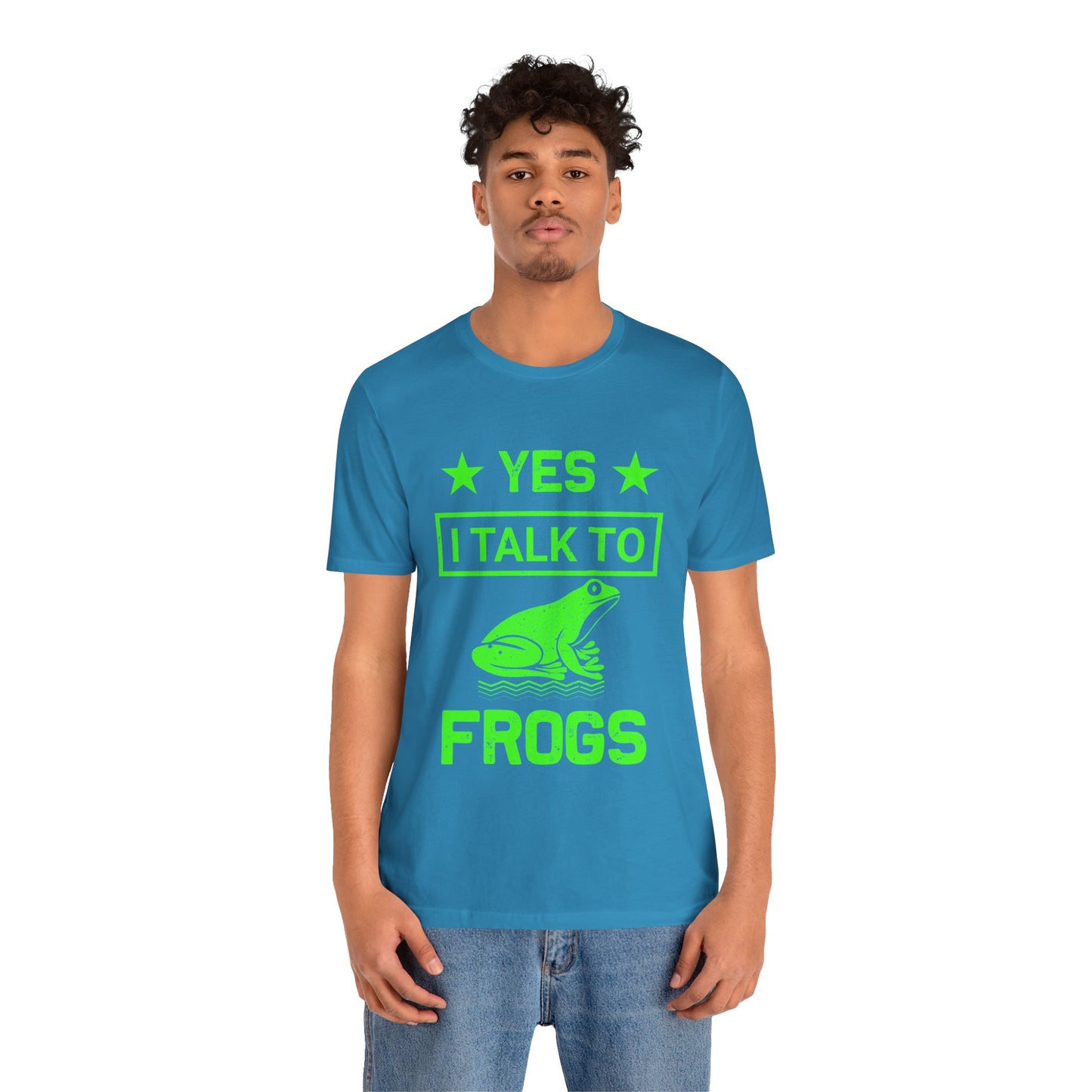 "I Talk to Frogs" Unisex Jersey Tee - Casual Everyday Wear - Great for Reptile Lovers
