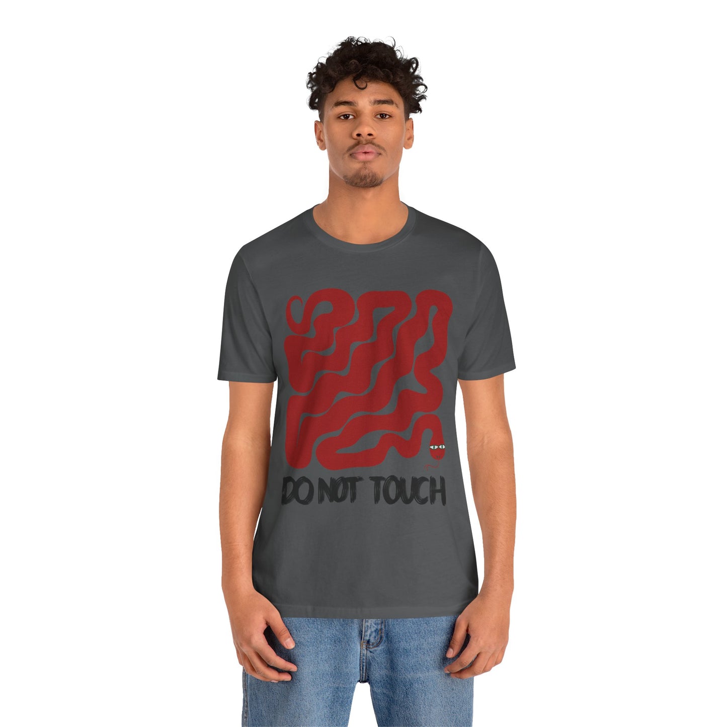 "Do Not Touch" Unisex Jersey Tee - Casual Everyday Wear - Great for Reptile Lovers