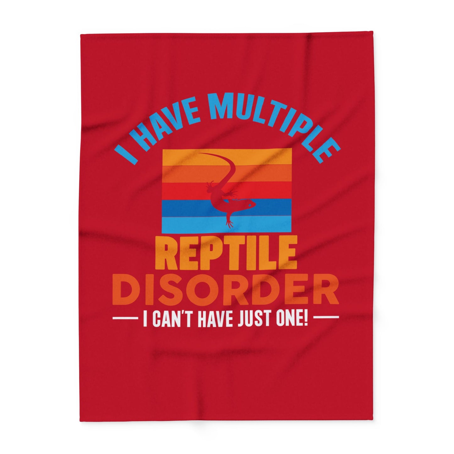 "Multiple Reptile Disorder" Cozy Arctic Fleece Blanket | Perfect for Home Decor, Gifting, and Cozy Nights - Snuggle up with a Reptile