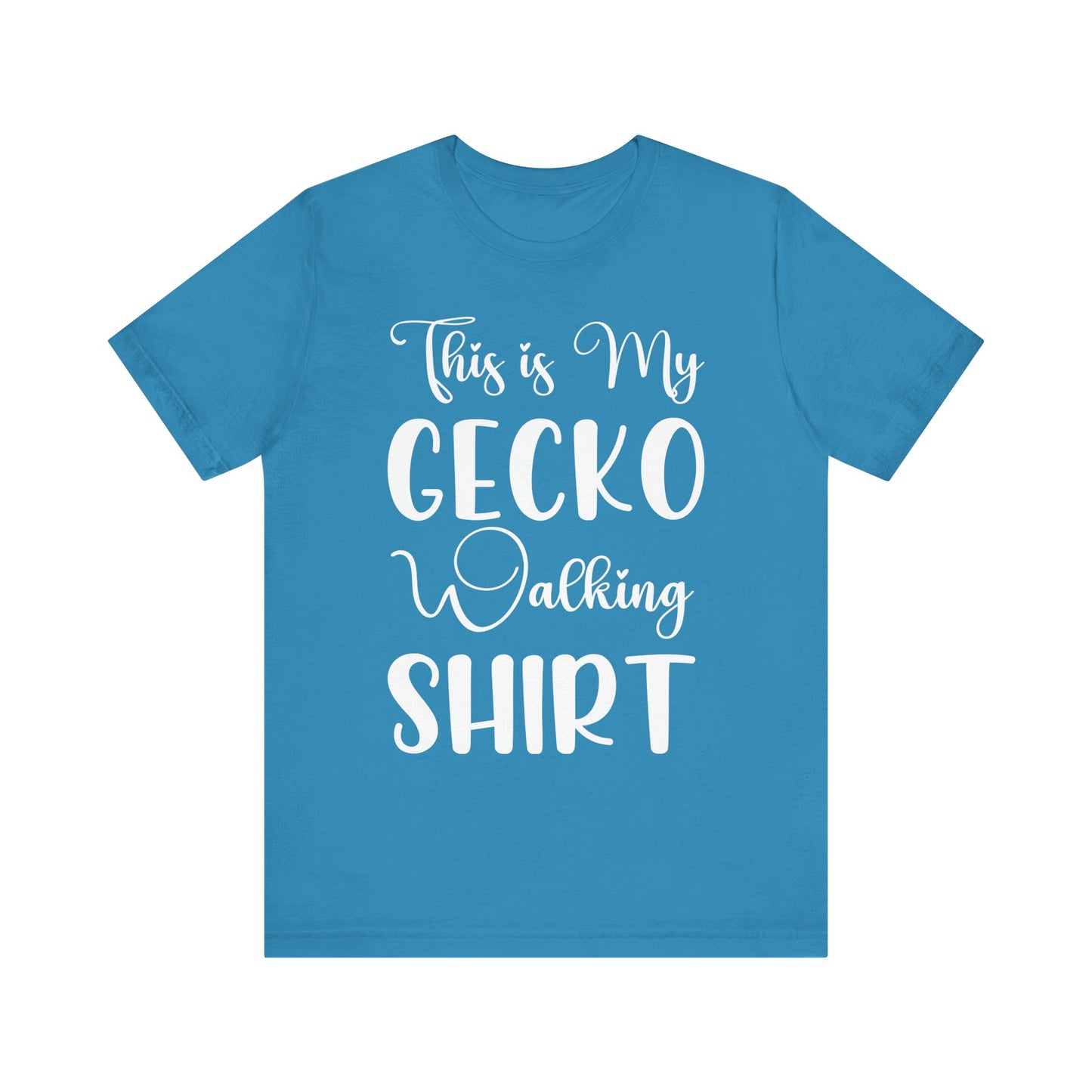 "This is my Gecko Walking Shirt" Unisex Jersey Tee - Casual Everyday Wear - Great for Reptile Lovers