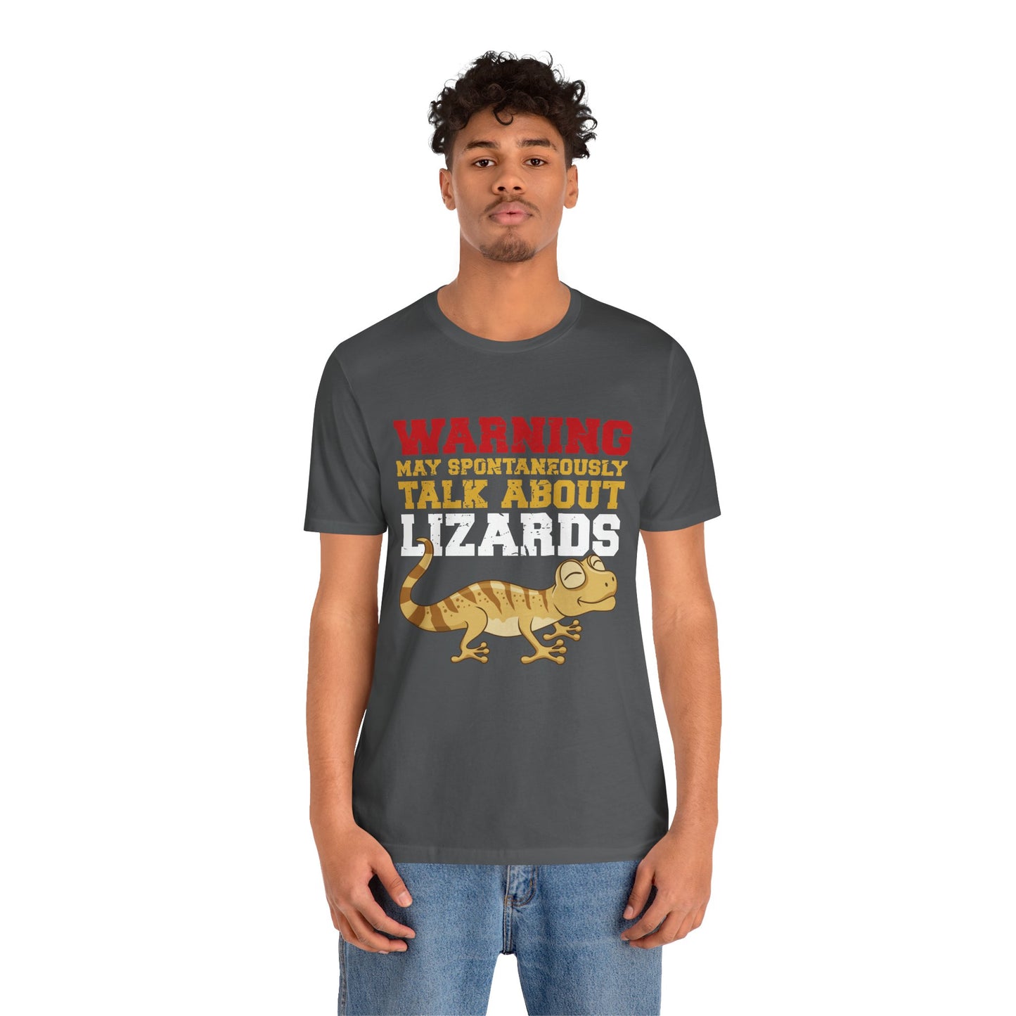 "May Talk About Lizards" Unisex Jersey Tee - Casual Everyday Wear - Great for Reptile Lovers