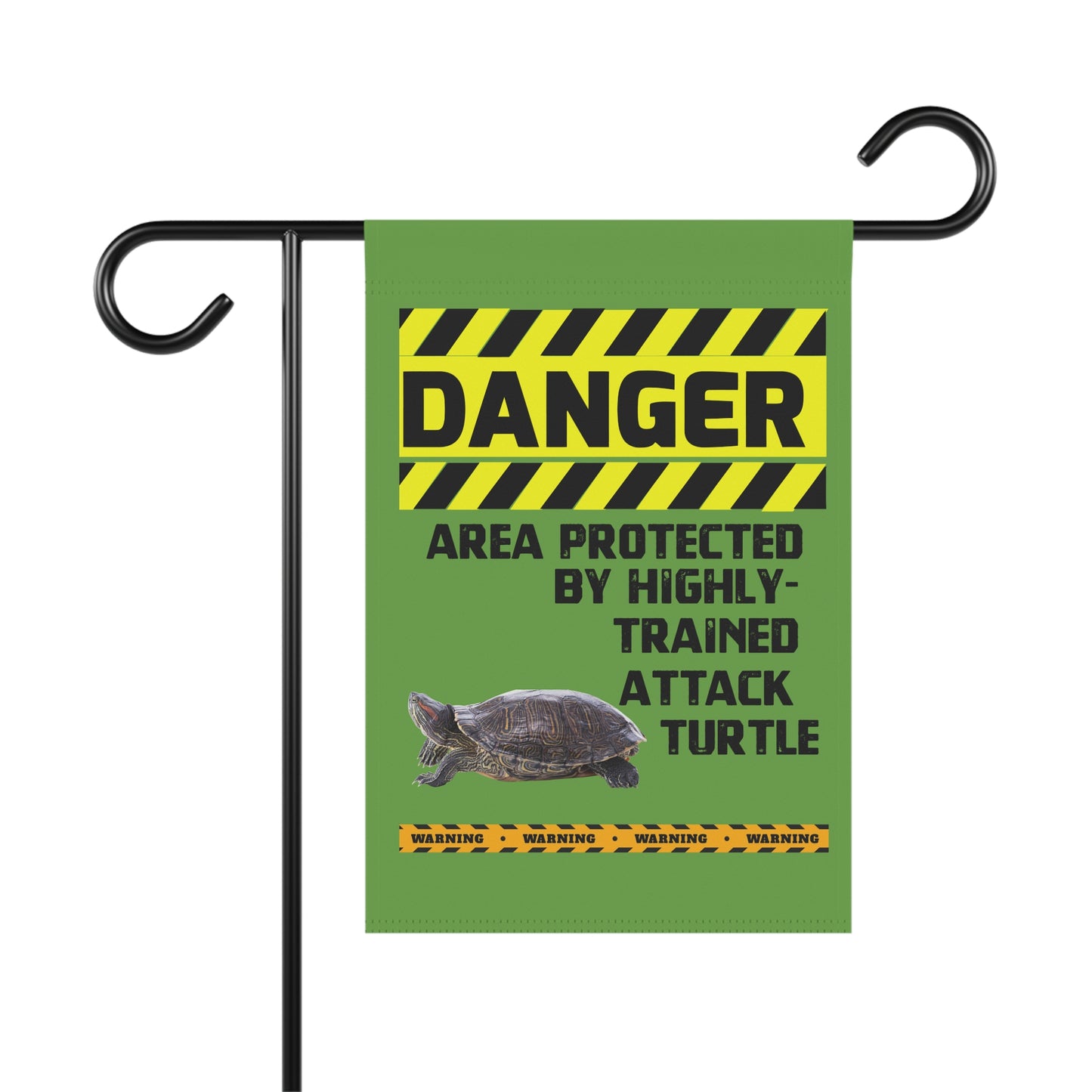 Turtle Danger Garden House Banner - Customizable Outdoor Decor to Showcase Your Love of Reptiles