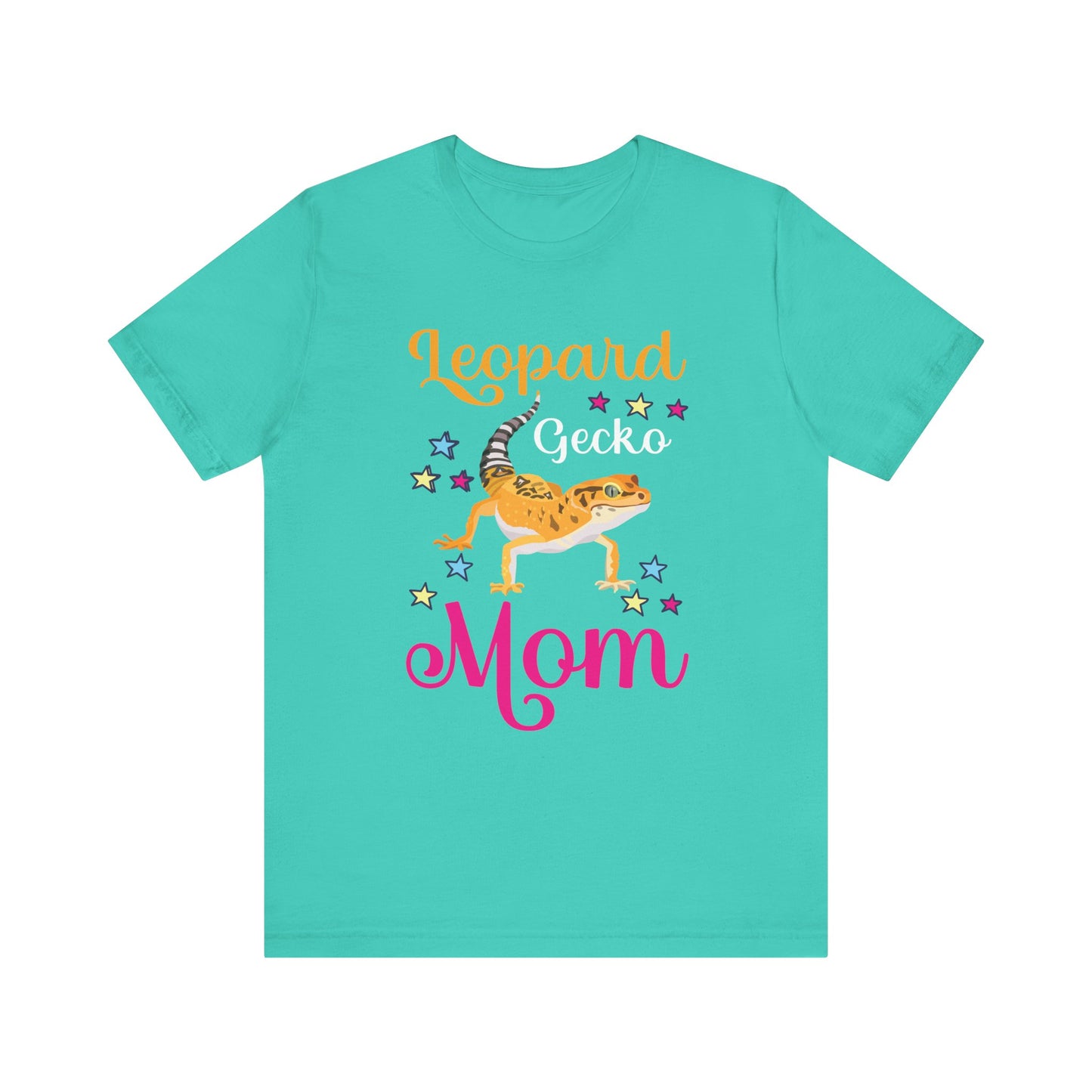 "Leopard Gecko Mom" Print Unisex Jersey Tee - Casual Everyday Wear - Great for Reptile Lovers
