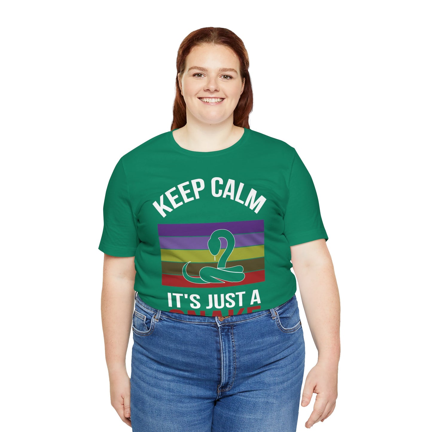 "It's Just a Snake" Unisex Jersey Tee - Casual Everyday Wear - Great for Reptile Lovers