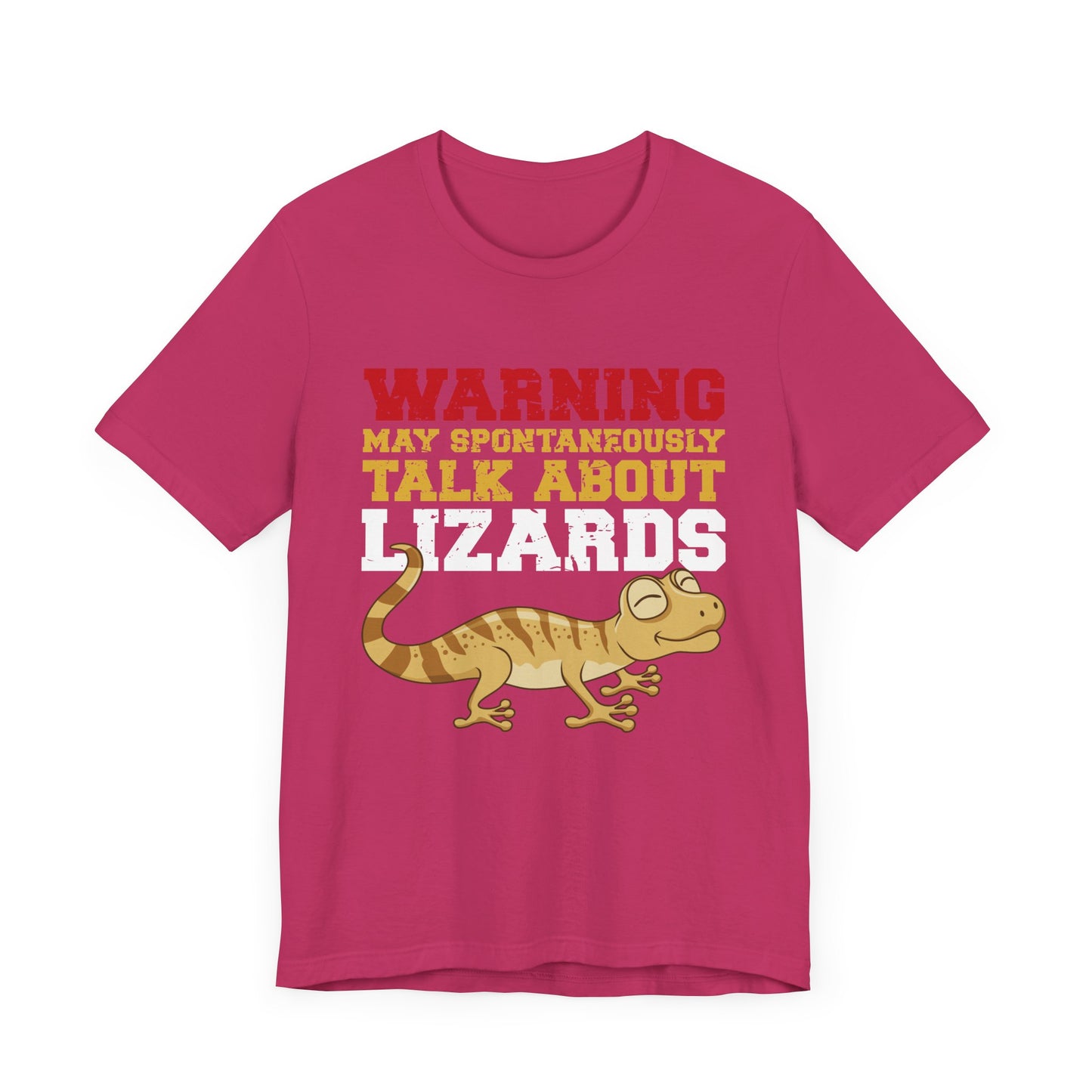 "May Talk About Lizards" Unisex Jersey Tee - Casual Everyday Wear - Great for Reptile Lovers
