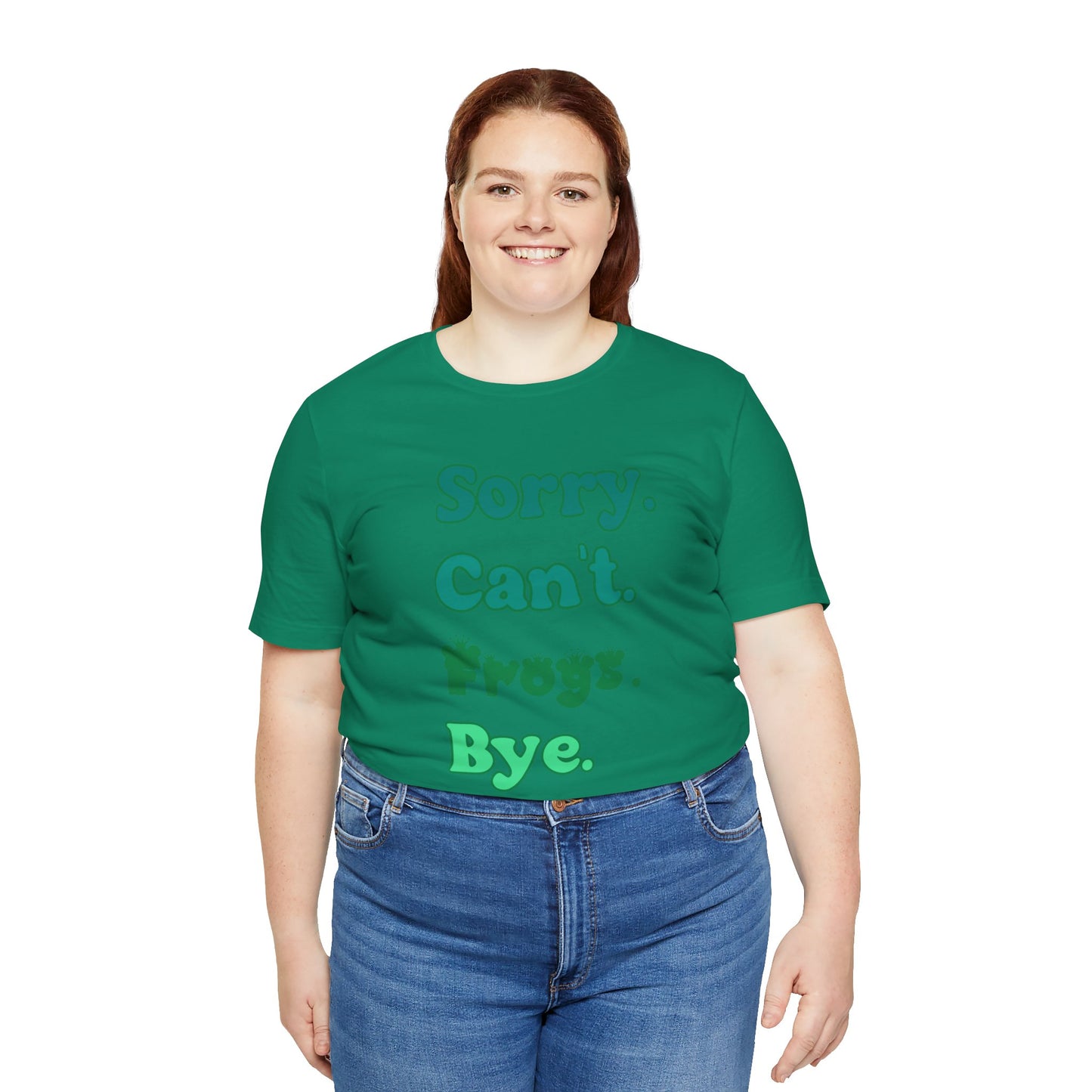 "Sorry Frogs" Unisex Jersey Tee - Casual Everyday Wear - Great for Reptile Lovers