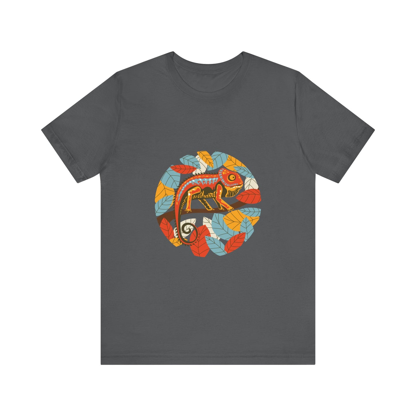 Leafy Chameleon Unisex Jersey Tee - Casual Everyday Wear - Great for Reptile Lovers