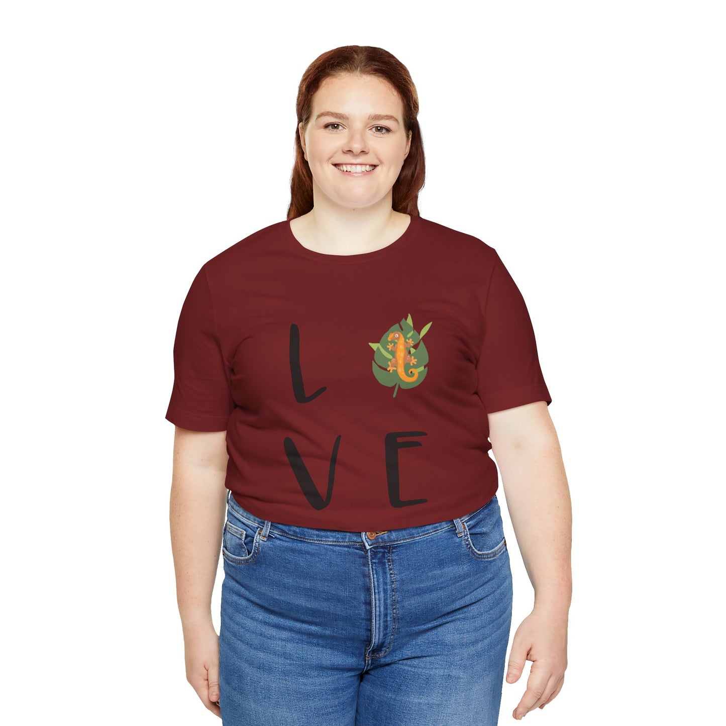Crestie Love Unisex Jersey Tee - Casual Everyday Wear - Great for Reptile Lovers