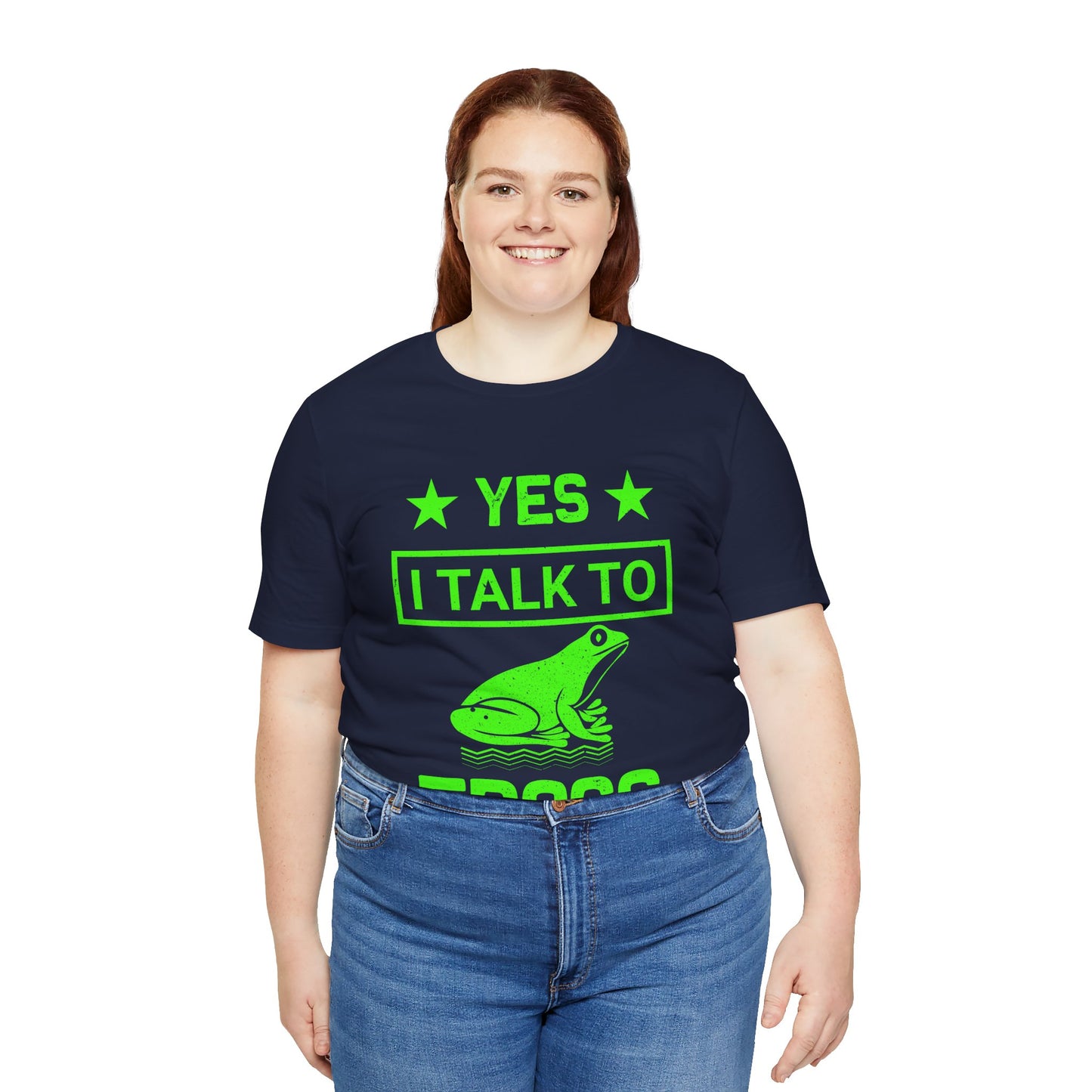 "I Talk to Frogs" Unisex Jersey Tee - Casual Everyday Wear - Great for Reptile Lovers