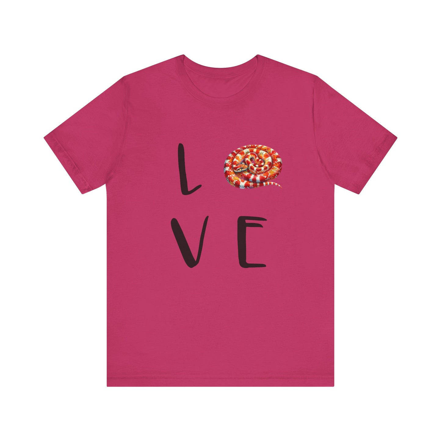 Corn Snake Love Unisex Jersey Tee - Casual Everyday Wear - Great for Reptile Lovers