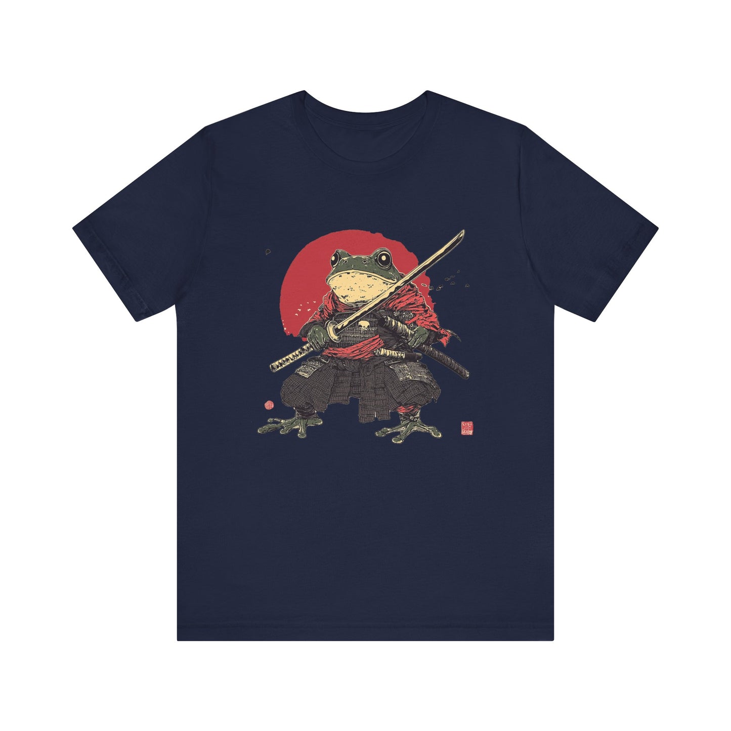 Samurai Frog Unisex Jersey Tee - Casual Everyday Wear - Great for Reptile Lovers