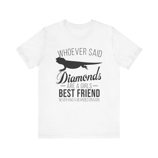 Dragons Are a Girl's Best Friend Unisex Jersey Tee - Casual Everyday Wear - Great for Reptile Lovers
