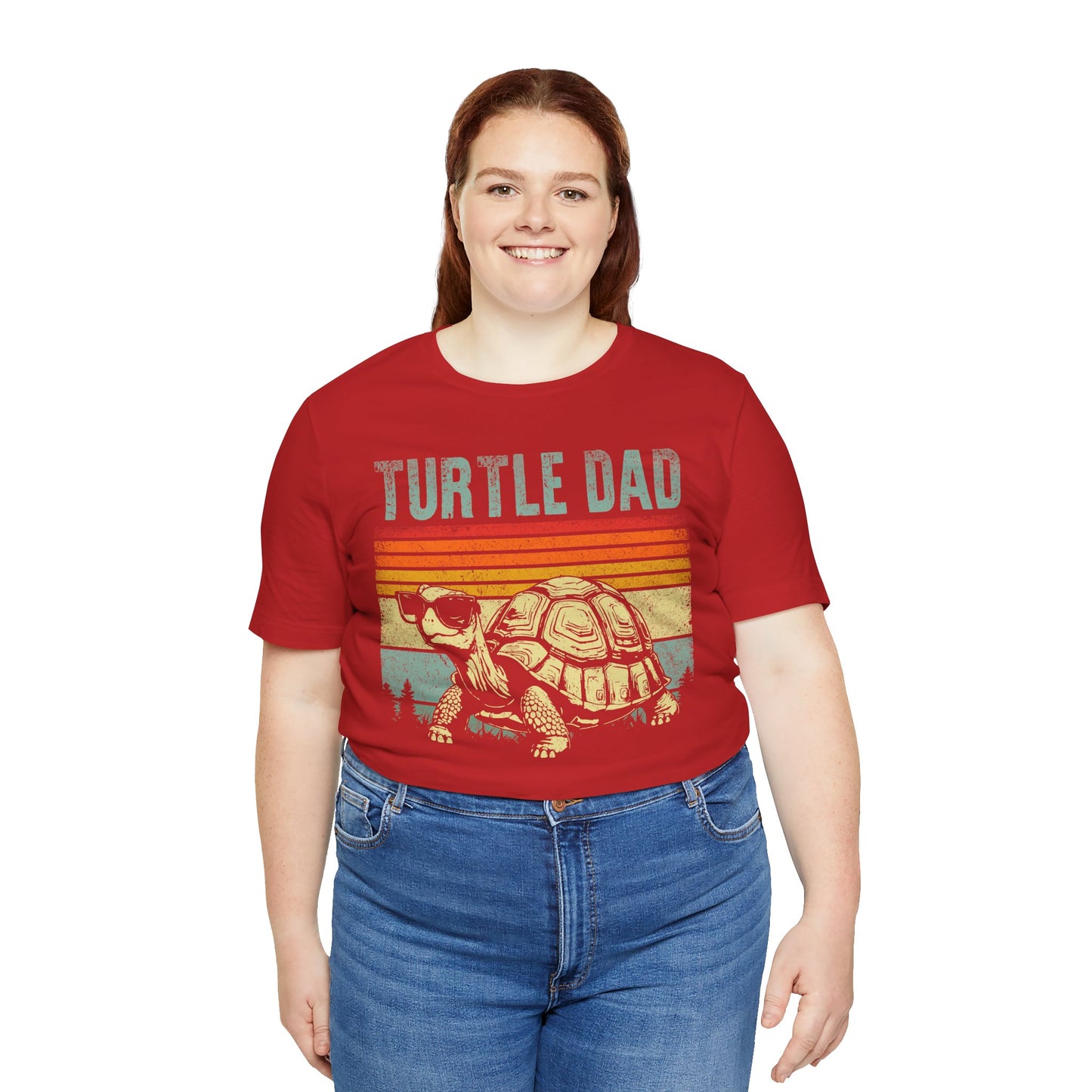 "Turtle Dad" Unisex Jersey Tee - Casual Everyday Wear - Great for Reptile Lovers