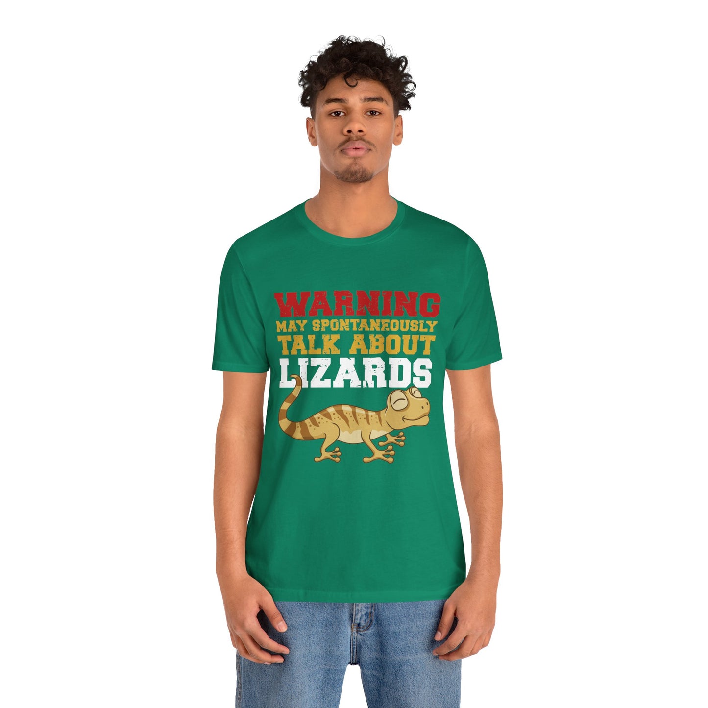 "May Talk About Lizards" Unisex Jersey Tee - Casual Everyday Wear - Great for Reptile Lovers