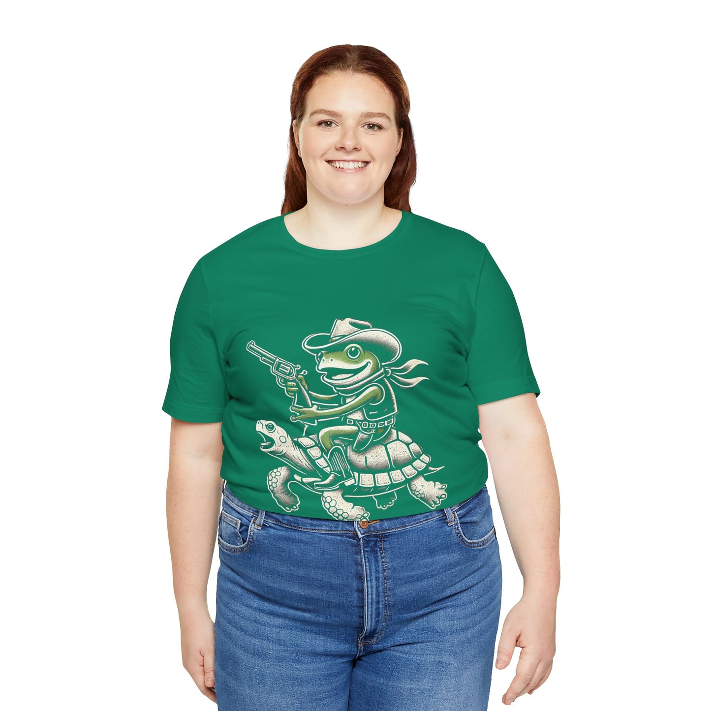 Cowboy Frog Unisex Jersey Tee - Casual Everyday Wear - Great for Reptile Lovers