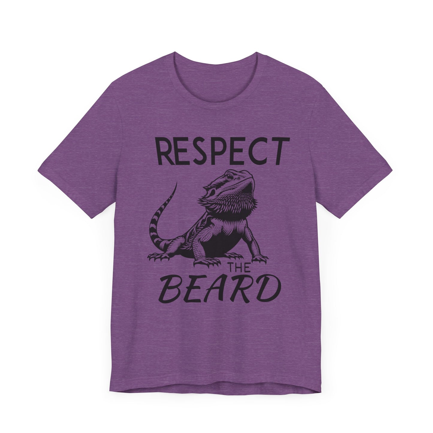 "Respect the Beard" Unisex Jersey Tee - Casual Everyday Wear - Great for Reptile Lovers