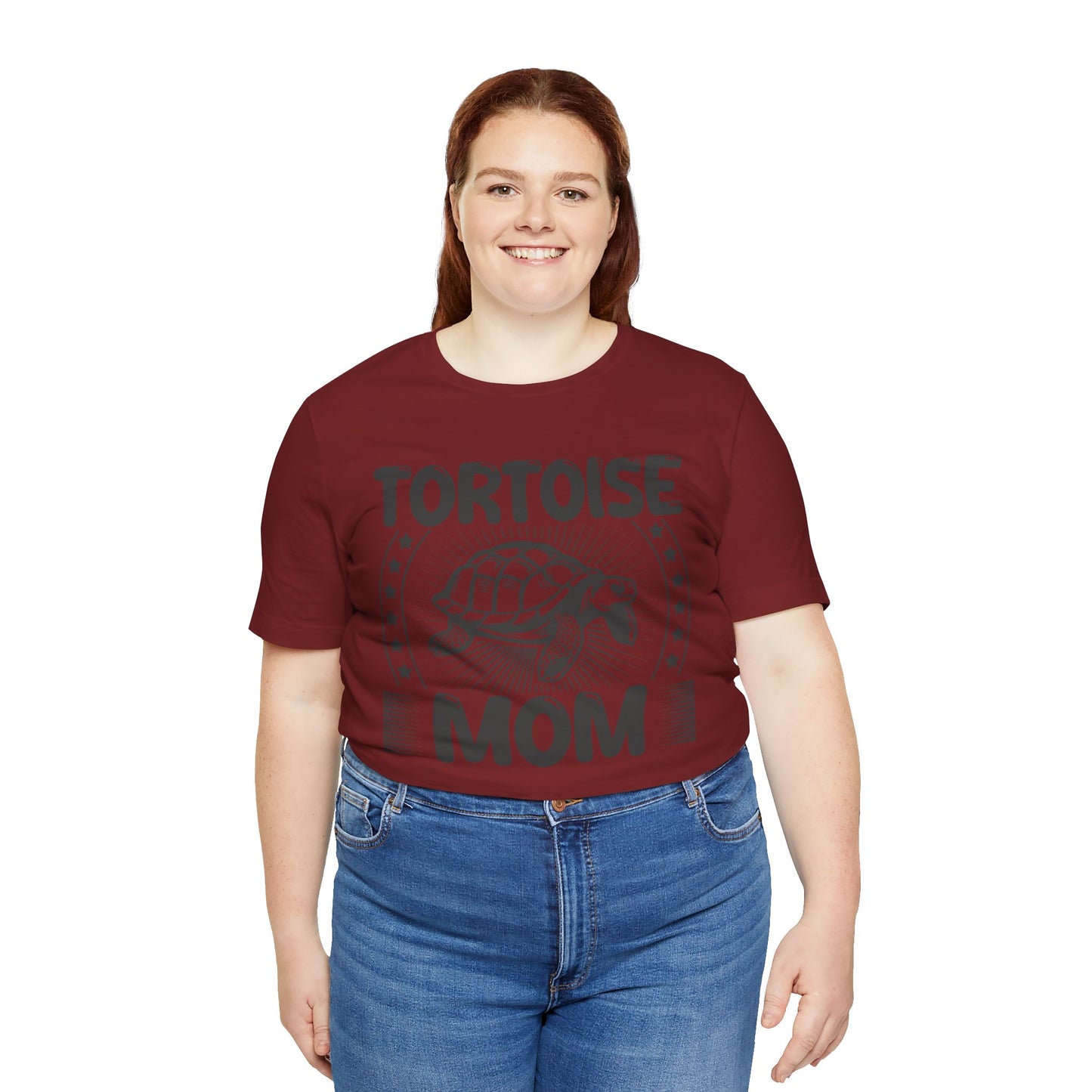 "Tortoise Mom" Unisex Jersey Tee - Casual Everyday Wear - Great for Reptile Lovers