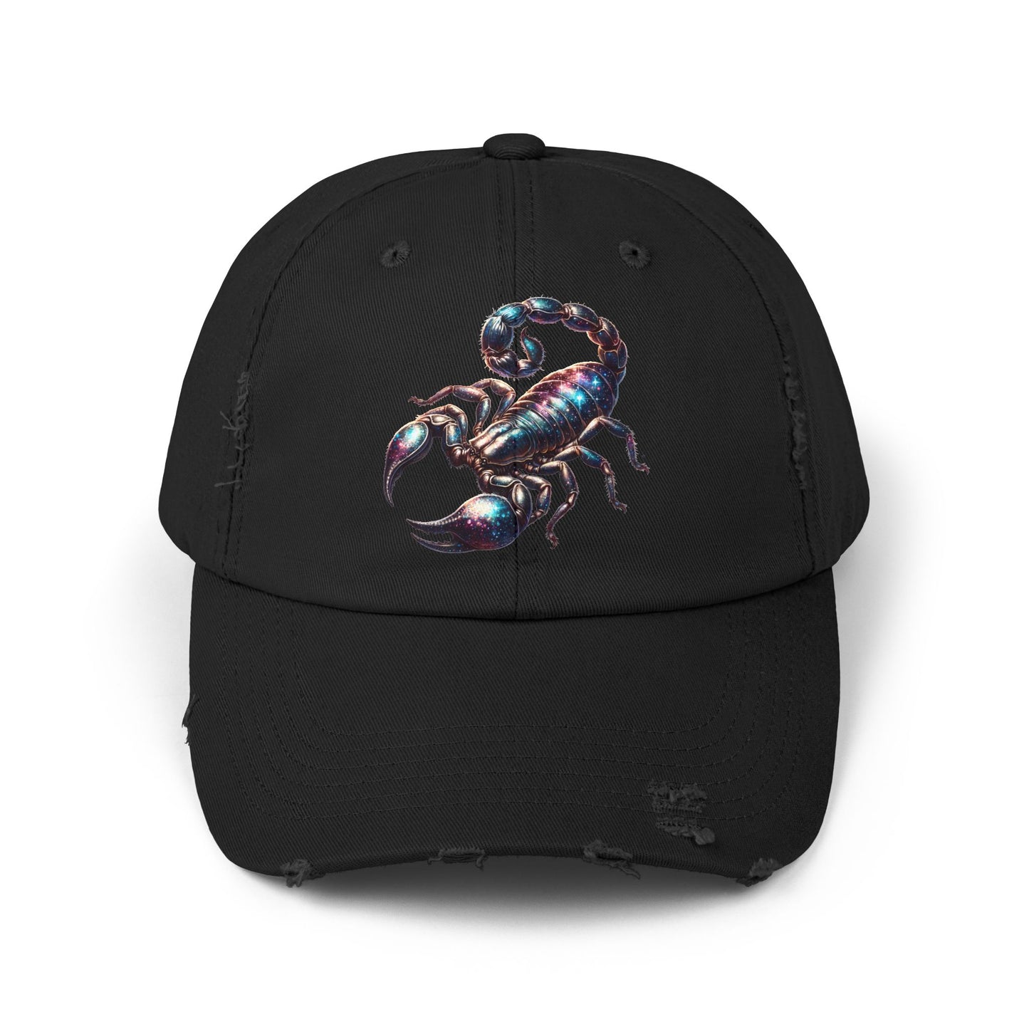 Scorpion Unisex Distressed Cap - Casual Streetwear Hat for Everyday Use - Great for Reptile Lovers