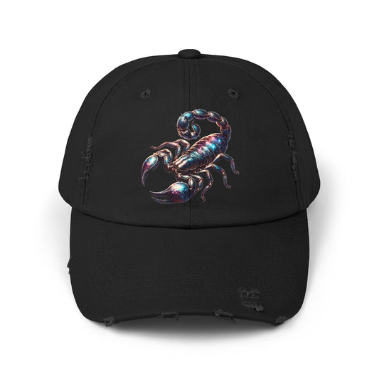 Scorpion Unisex Distressed Cap - Casual Streetwear Hat for Everyday Use - Great for Reptile Lovers