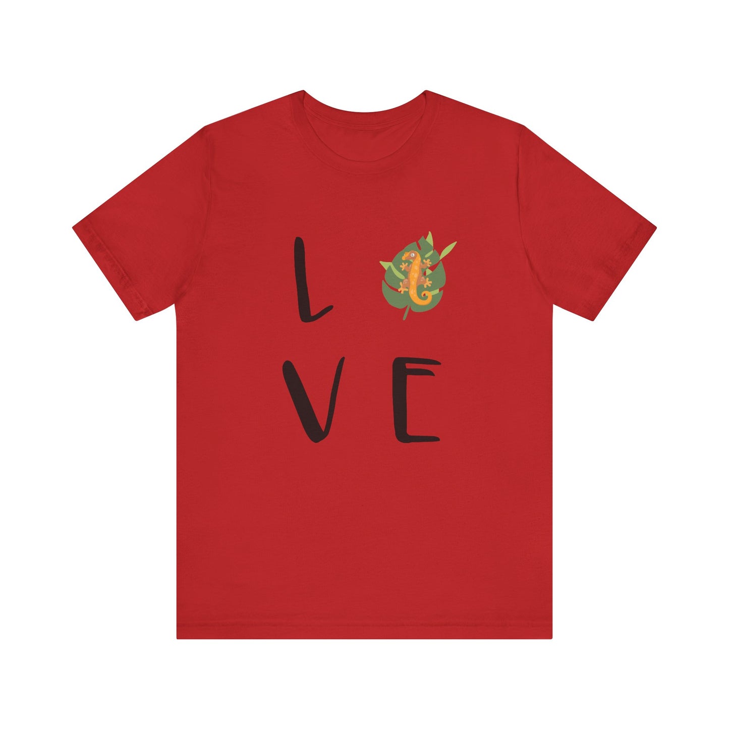 Crestie Love Unisex Jersey Tee - Casual Everyday Wear - Great for Reptile Lovers