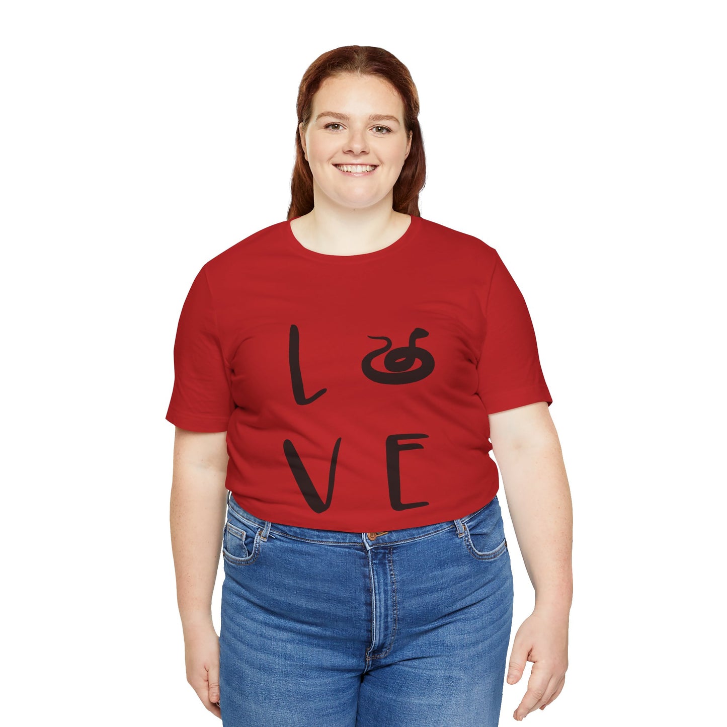 Snake Love Unisex Jersey Tee - Casual Everyday Wear - Great for Reptile Lovers