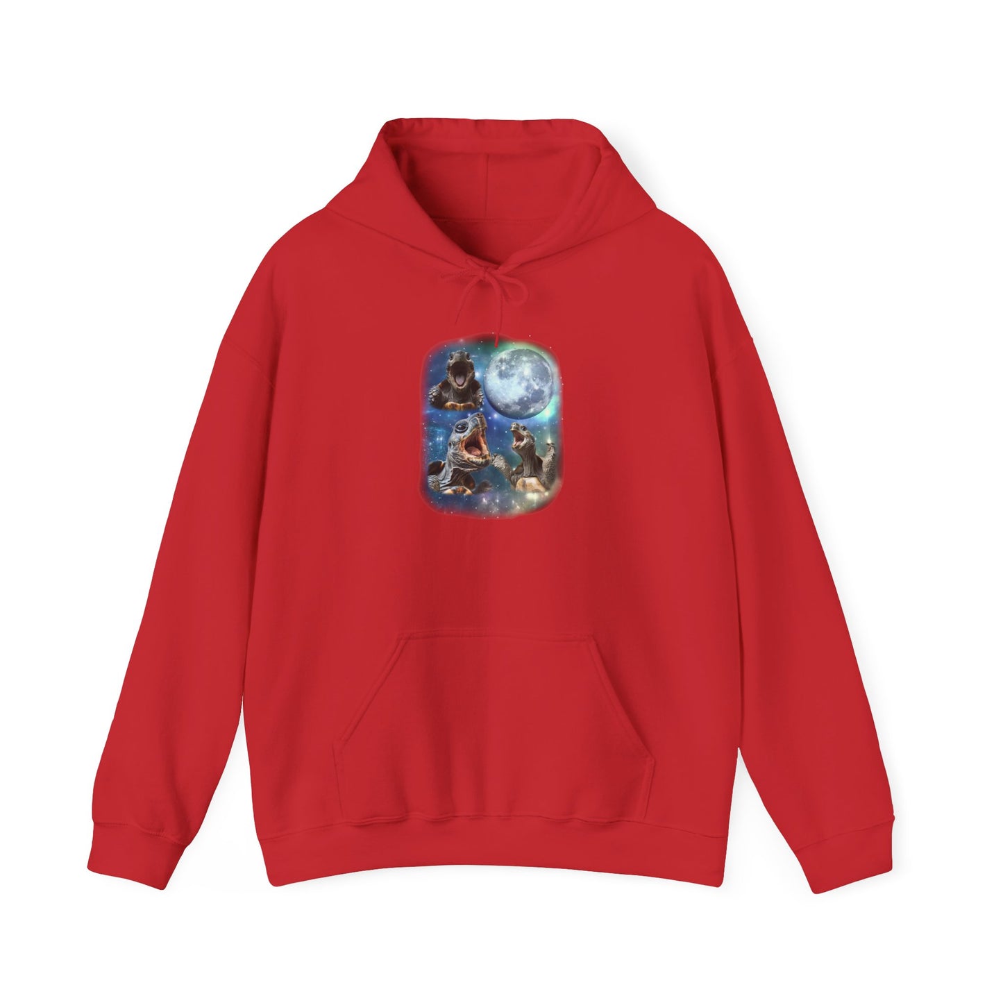 Tortoise Howl Cozy Unisex Hooded Sweatshirt with Bold Print - Great for Reptile Lovers