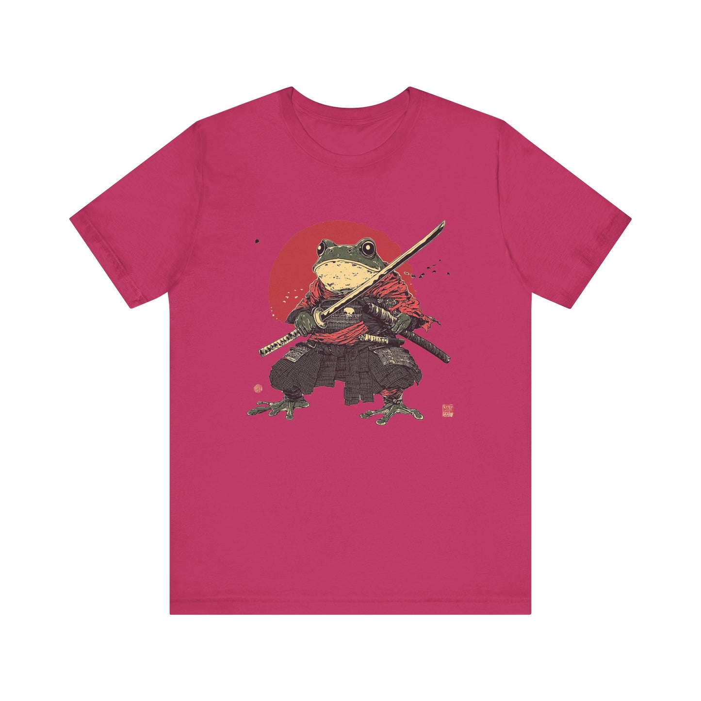 Samurai Frog Unisex Jersey Tee - Casual Everyday Wear - Great for Reptile Lovers