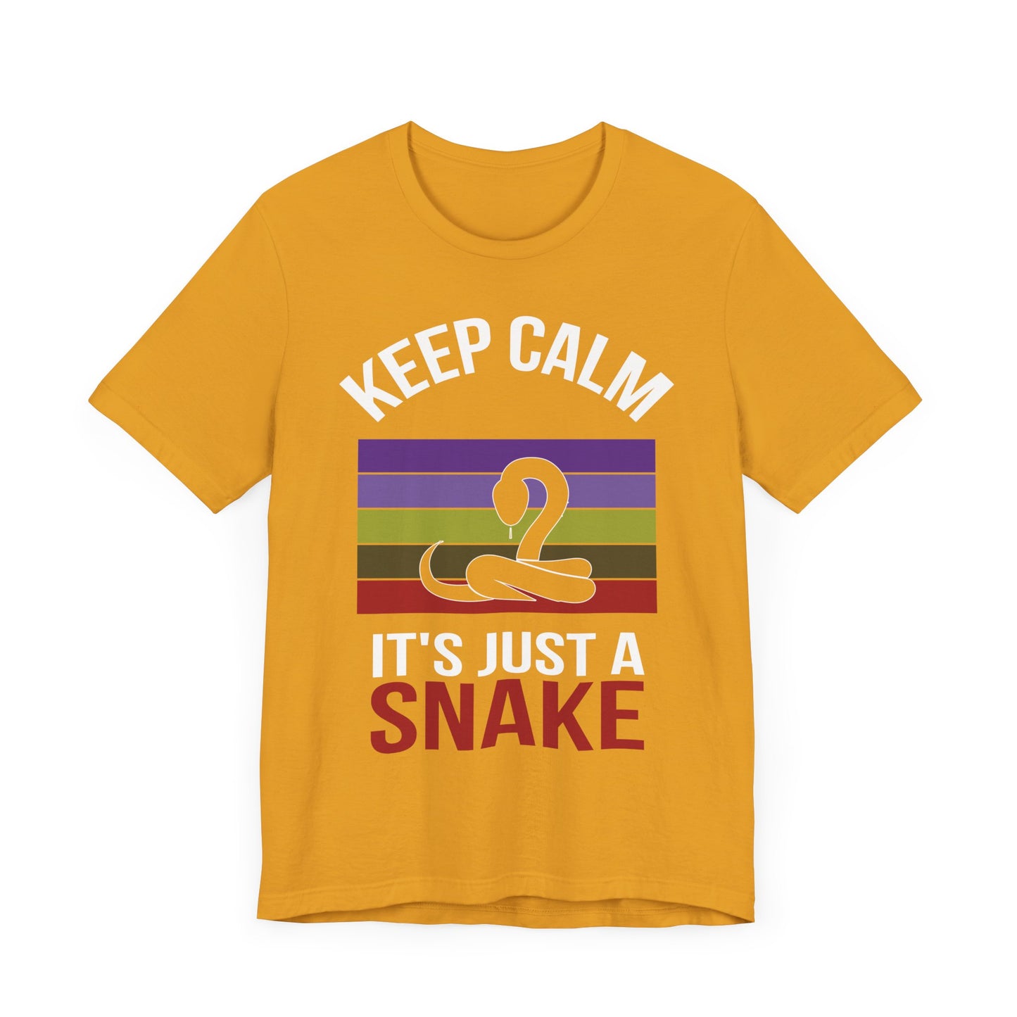 "It's Just a Snake" Unisex Jersey Tee - Casual Everyday Wear - Great for Reptile Lovers