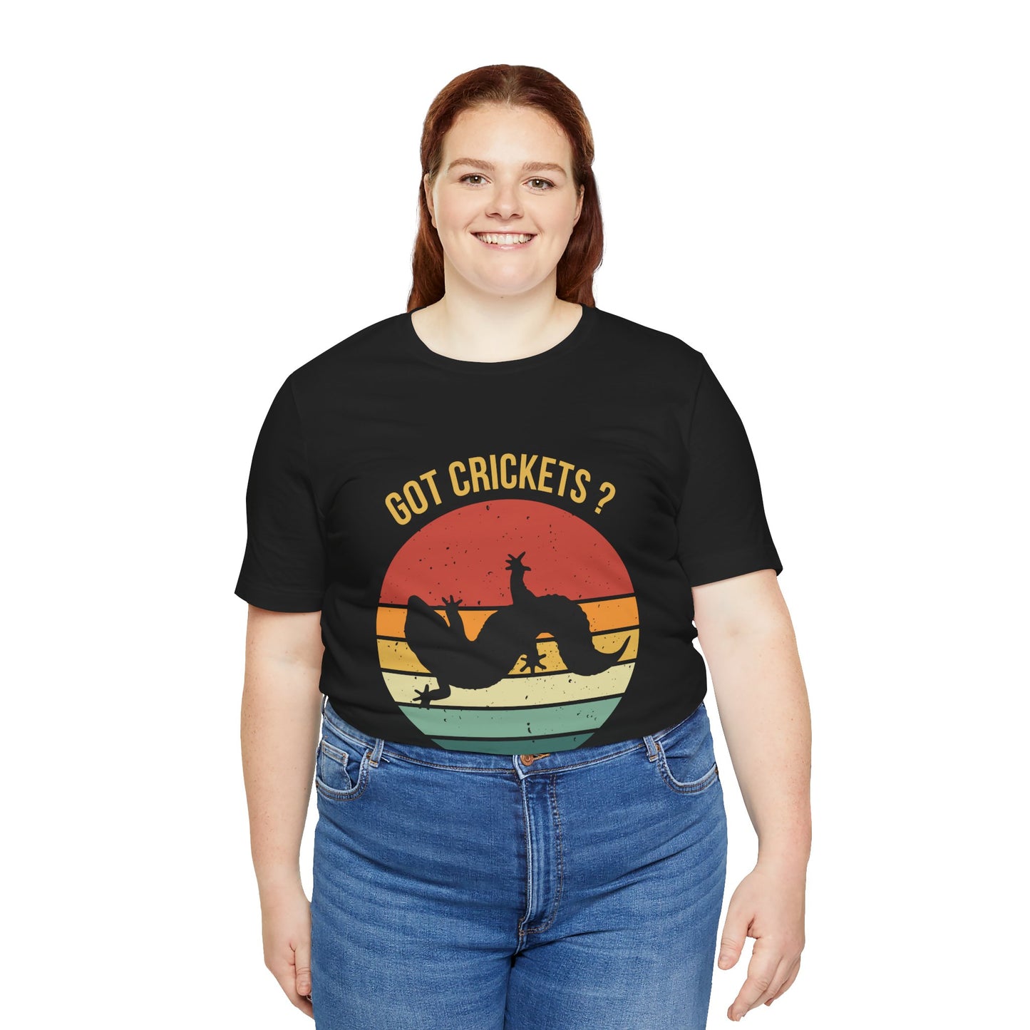 "Got Crickets" Unisex Jersey Tee - Casual Everyday Wear - Great for Reptile Lovers