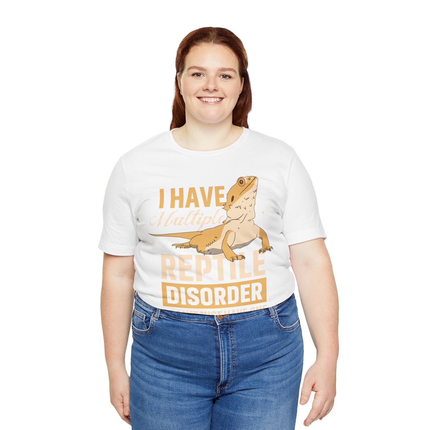 "Multiple Reptile Disorder" Print Unisex Jersey Tee - Casual Everyday Wear - Great for Reptile Lovers