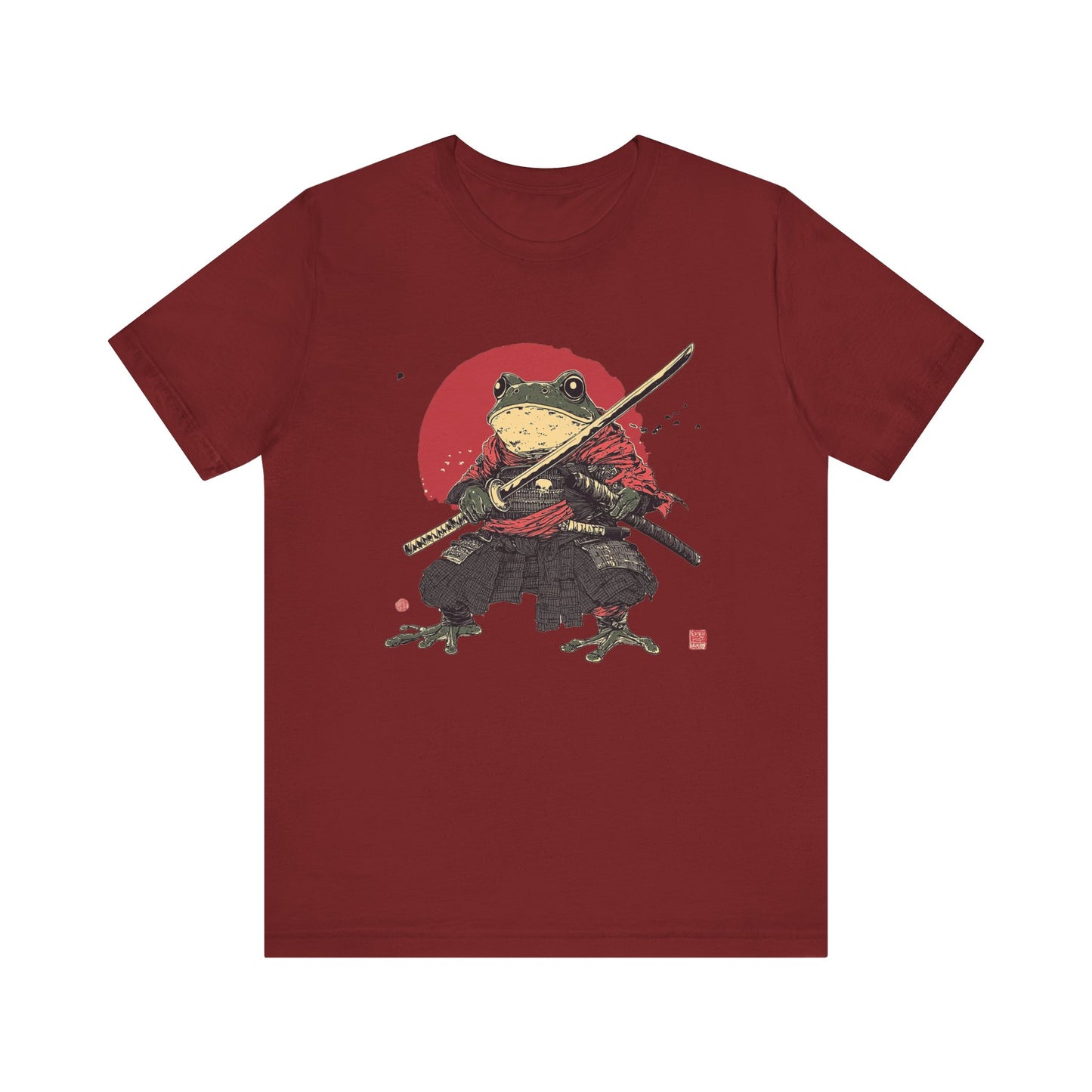Samurai Frog Unisex Jersey Tee - Casual Everyday Wear - Great for Reptile Lovers