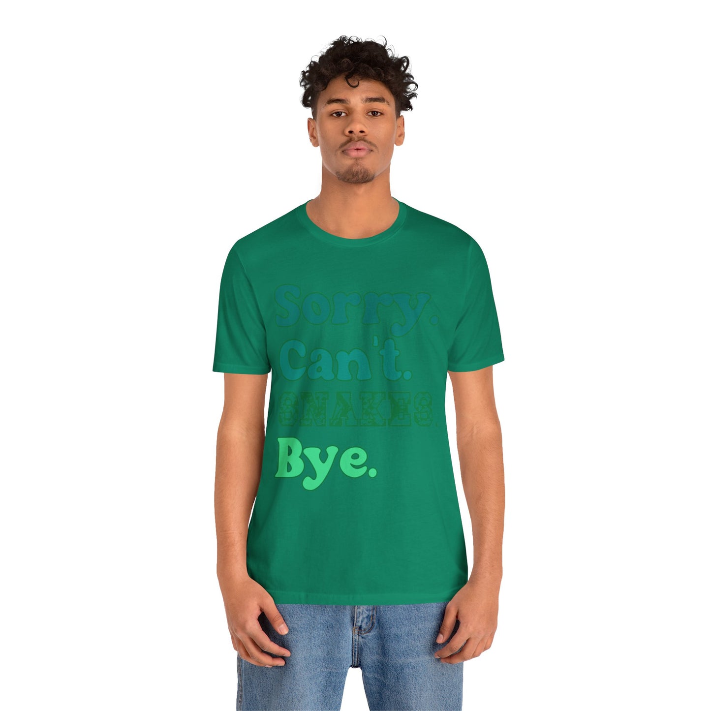 "Sorry Snakes" Unisex Jersey Tee - Casual Everyday Wear - Great for Reptile Lovers