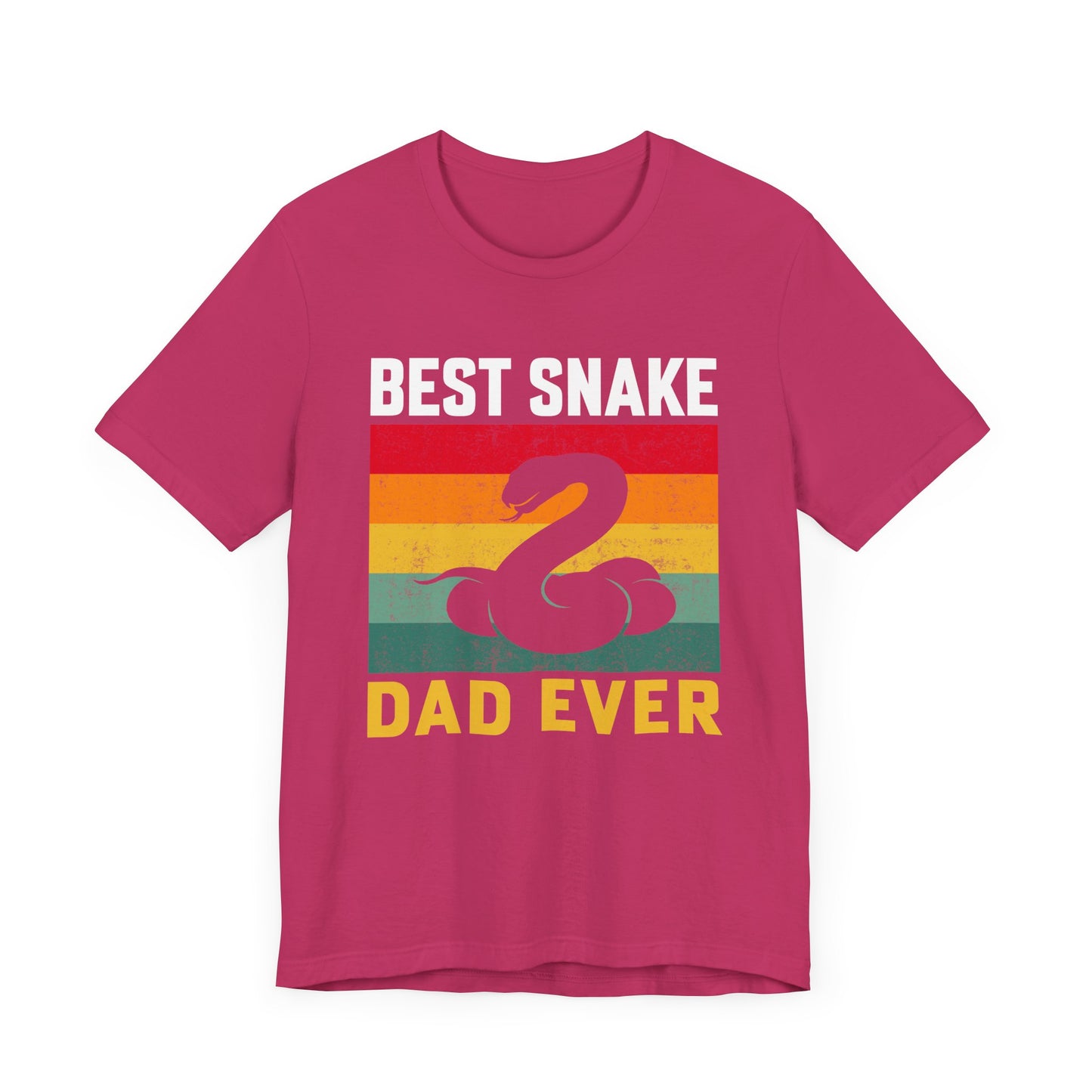 "Best Snake Dad" Unisex Jersey Tee - Casual Everyday Wear - Great for Reptile Lovers