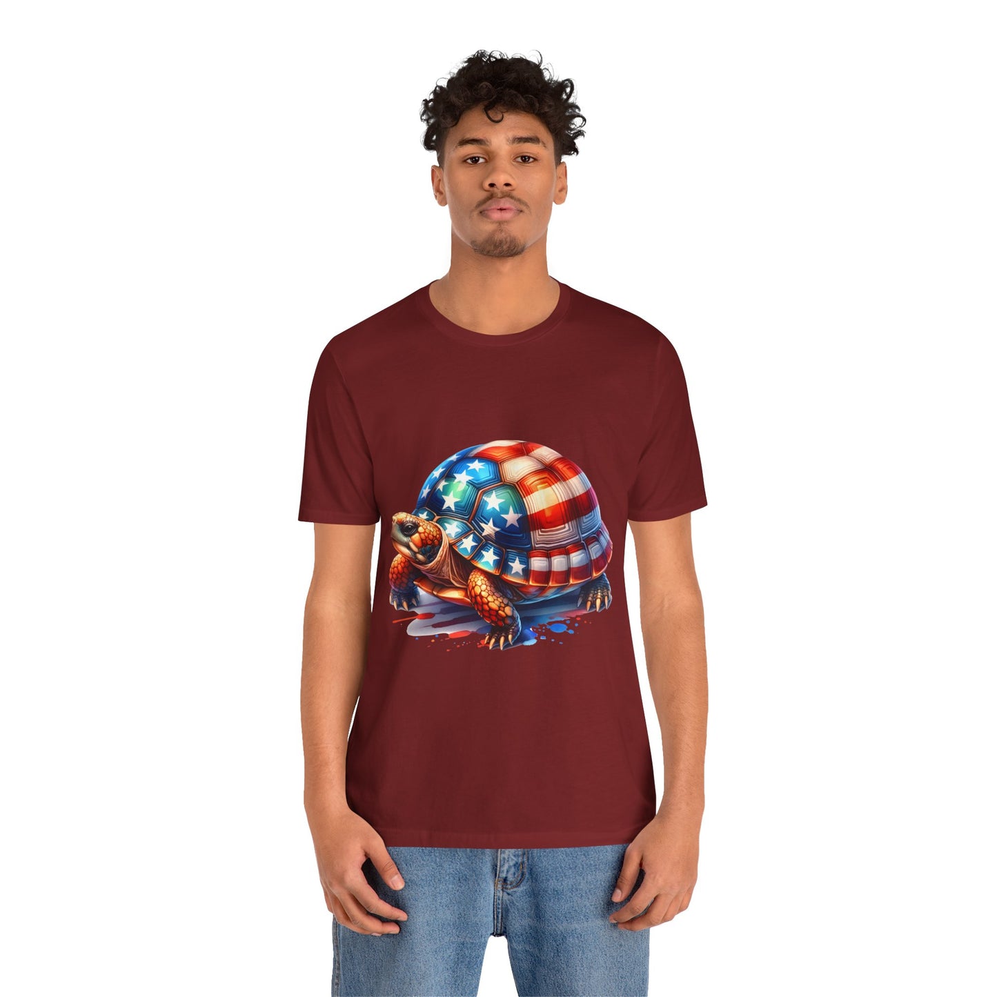 American Turtle Unisex Jersey Tee - Casual Everyday Wear - Great for Reptile Lovers