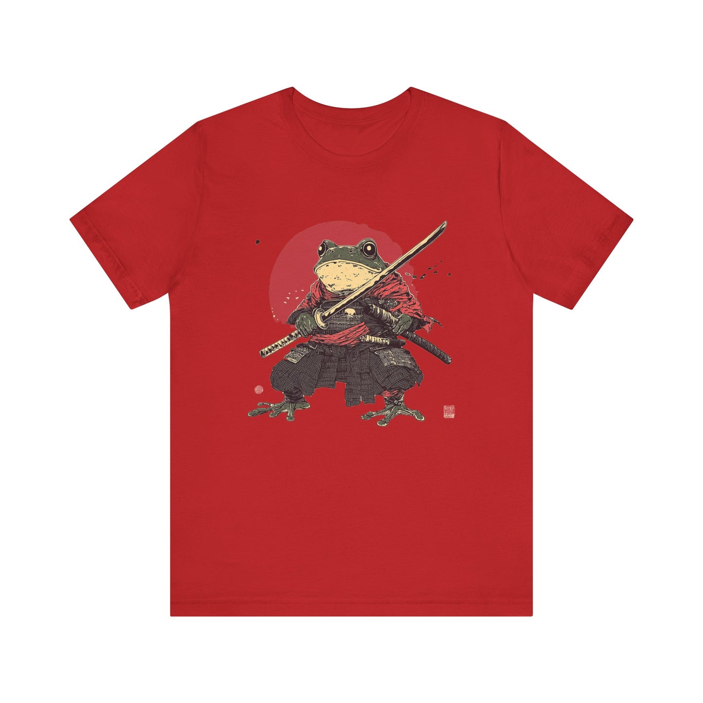Samurai Frog Unisex Jersey Tee - Casual Everyday Wear - Great for Reptile Lovers