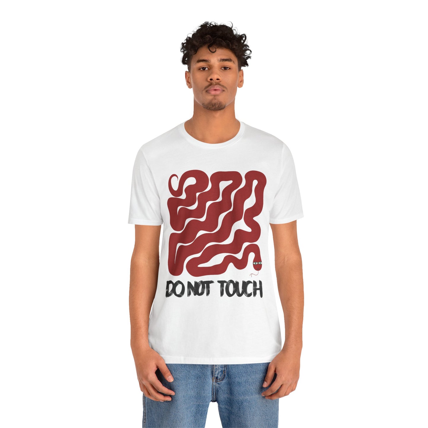 "Do Not Touch" Unisex Jersey Tee - Casual Everyday Wear - Great for Reptile Lovers